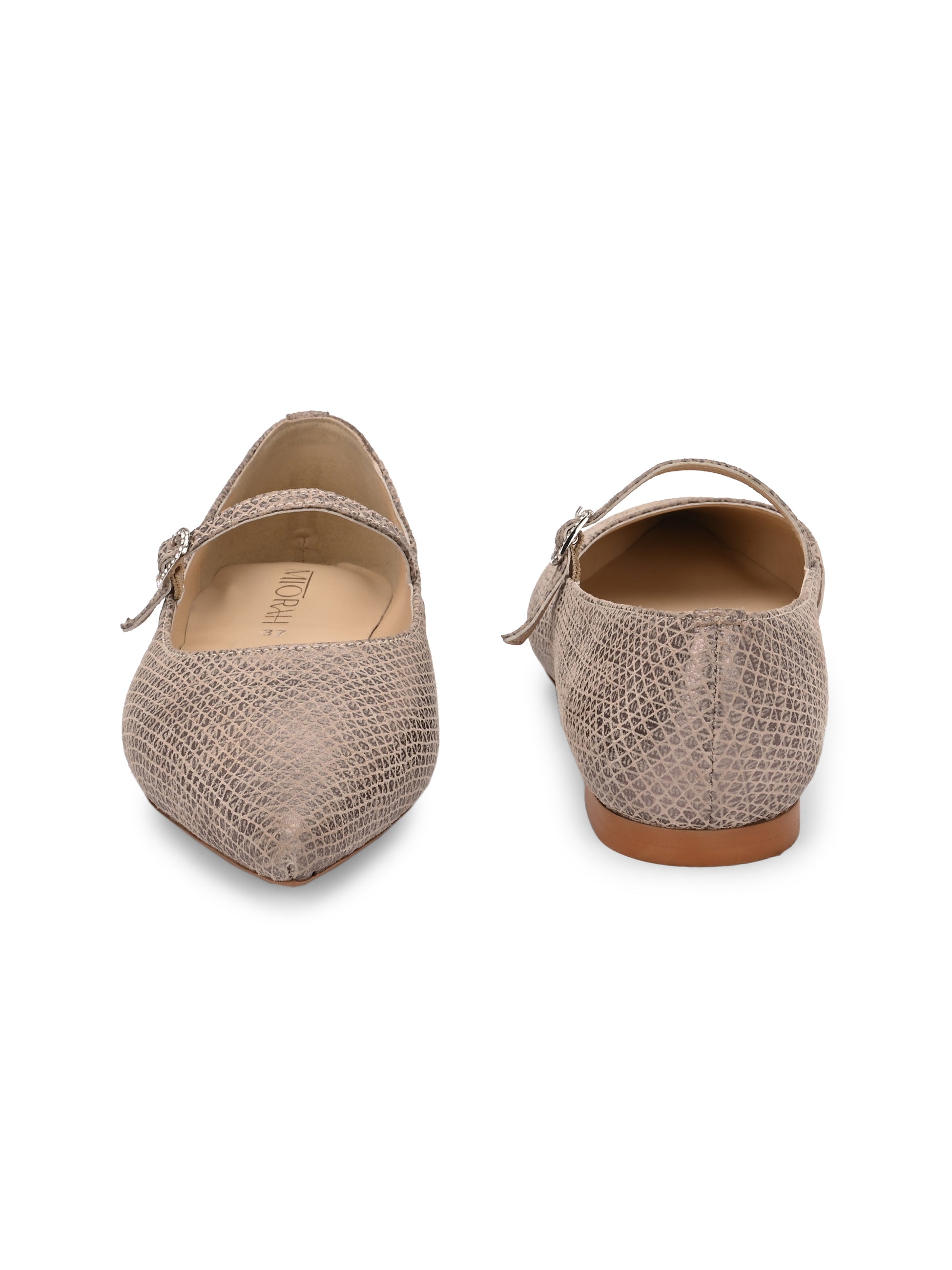 POPPY Premium Leather Pointed Flat Ballerinas