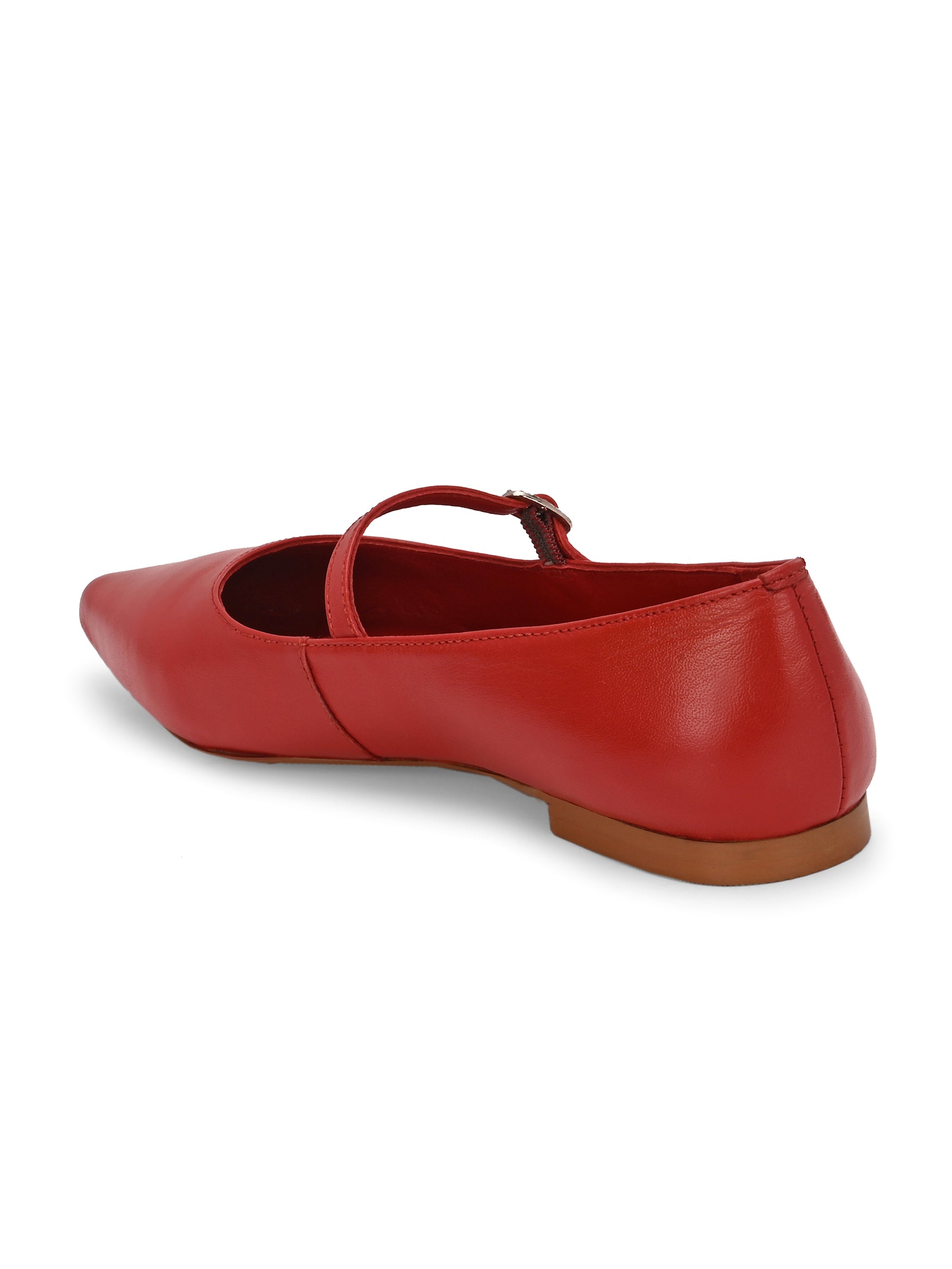 POPPY Premium Leather Pointed Flat Ballerinas