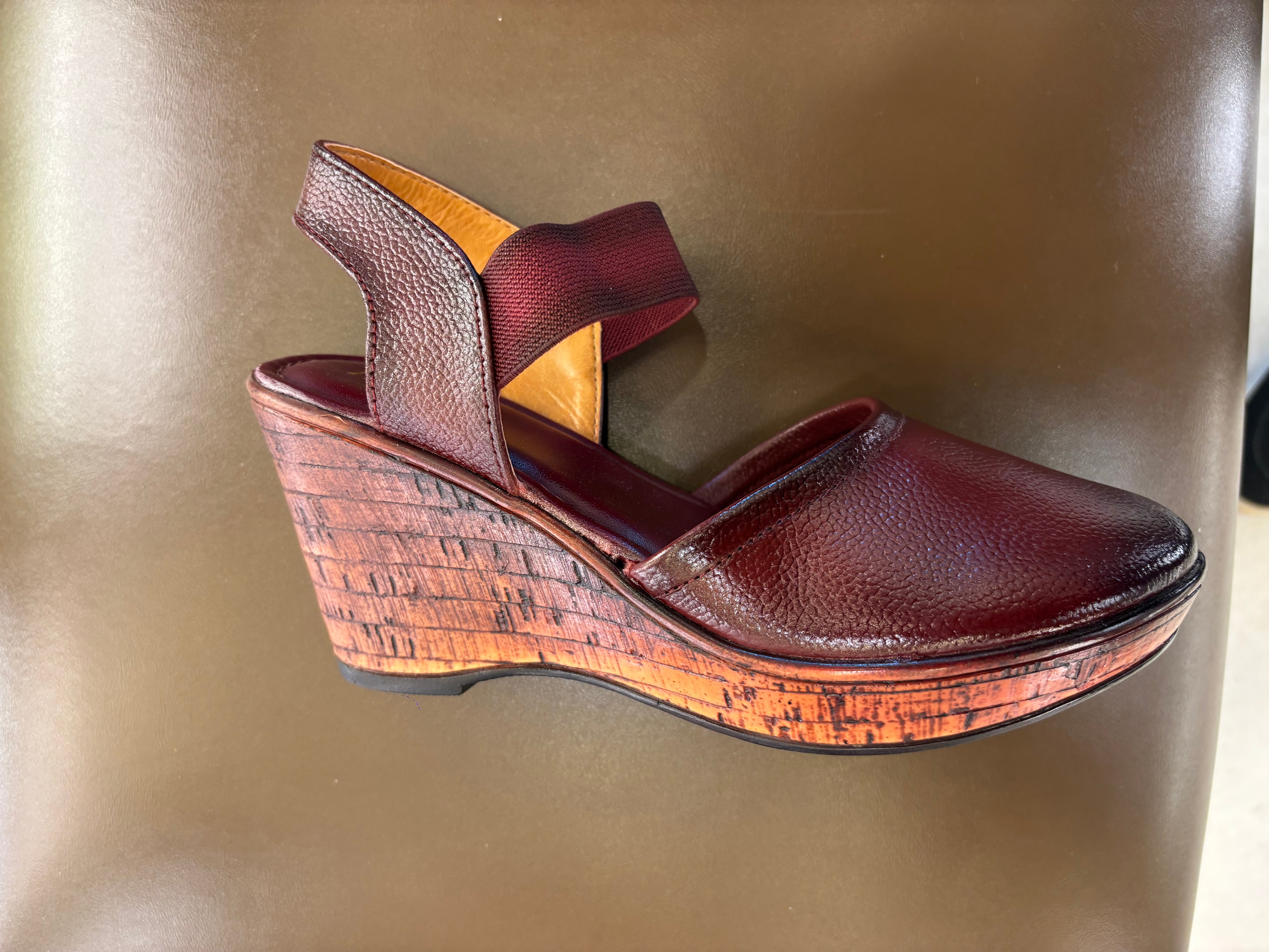 Jess Leather Platform Wedge Heel Sandals