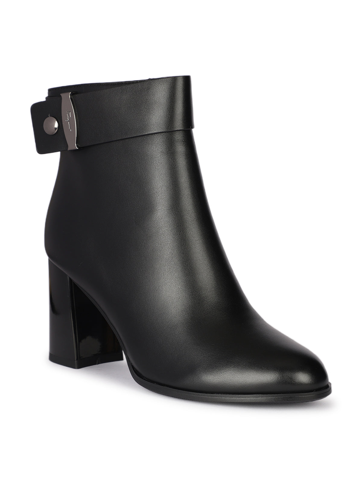 Bossi Premium Winter Ankle Block Heel Boots