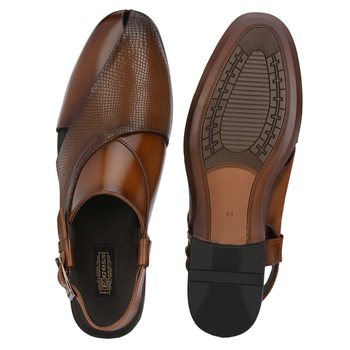 Frezan Leather Ethnic Peshawari Sandals