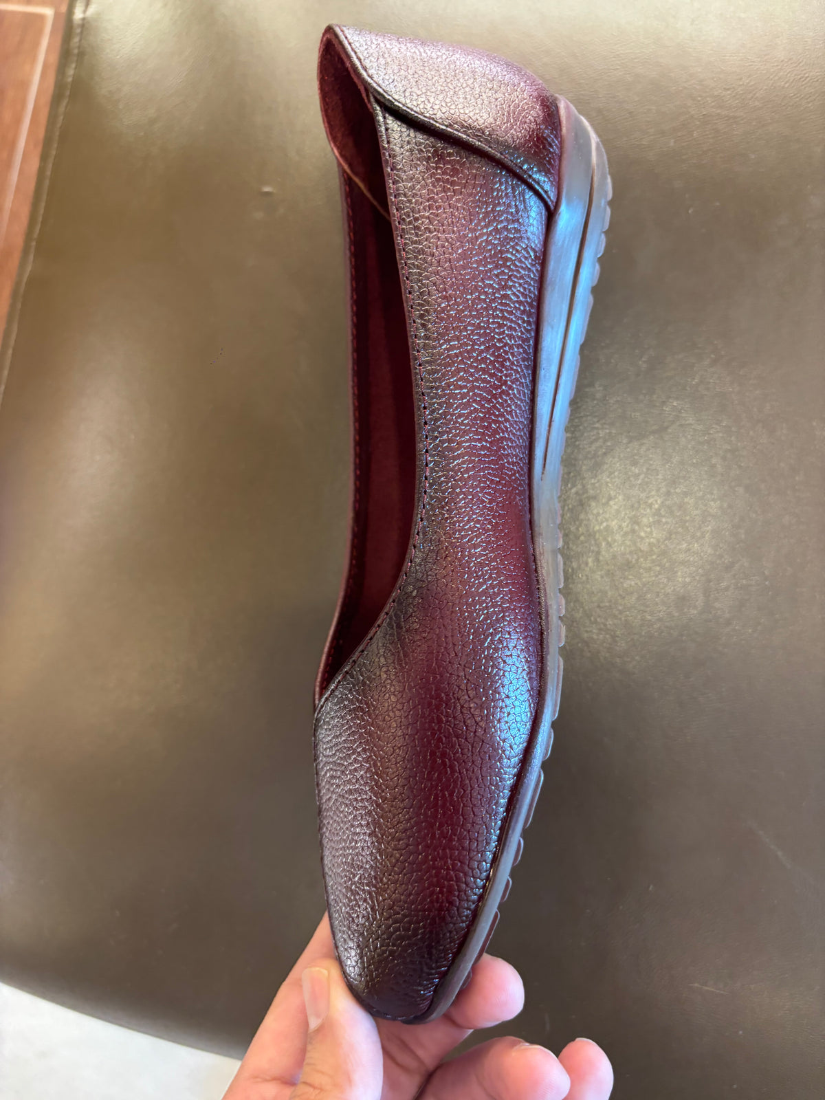 Maple Flora Leather Ballerinas