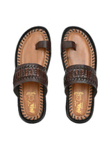 Solano Brown Leather Slippers HT