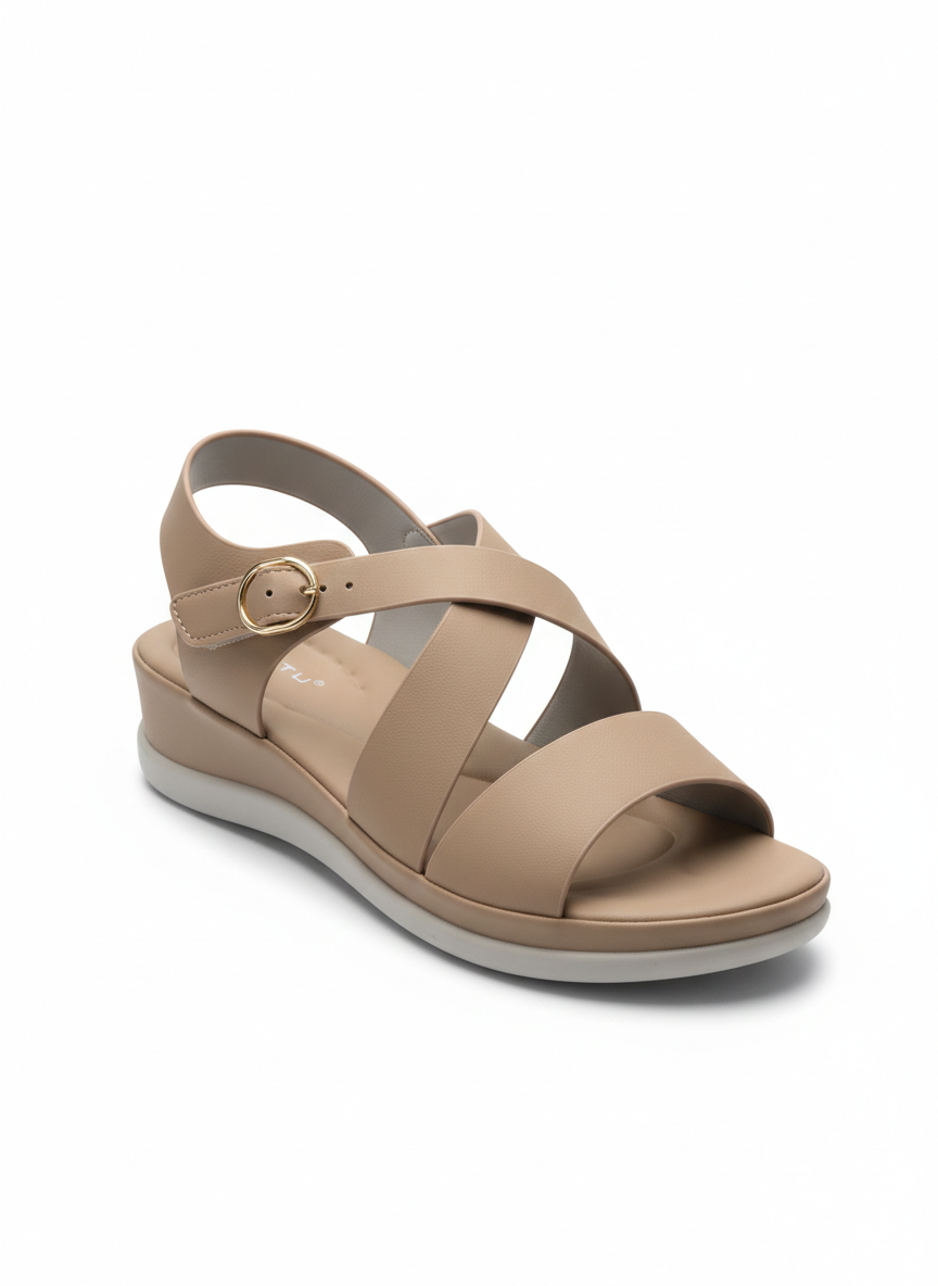 Valencia Cushioned Premium Ankle Strap Sandals - The Heels India