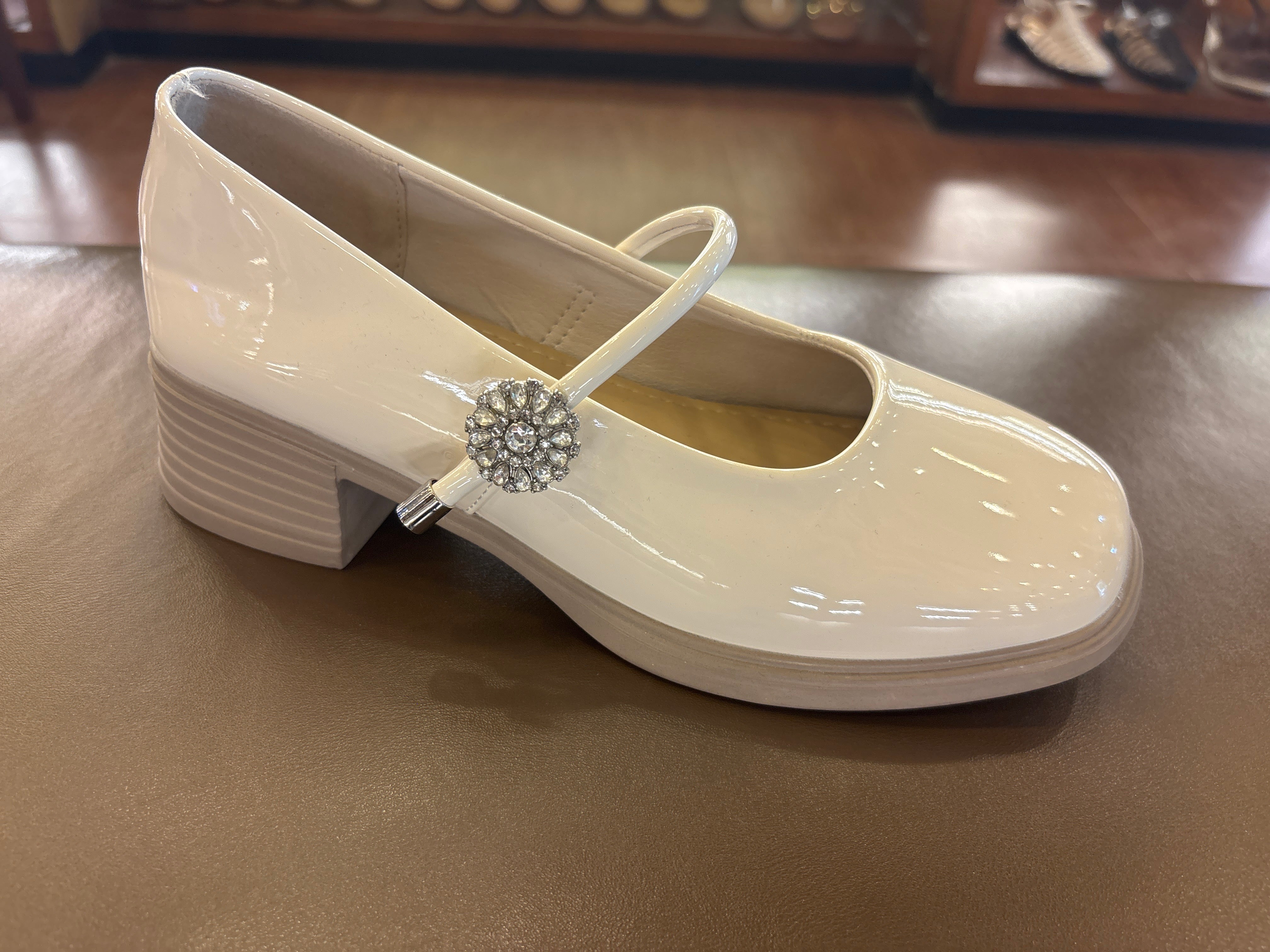 Madisson Premium Patent Mary Jane Block Heels - The Heels India