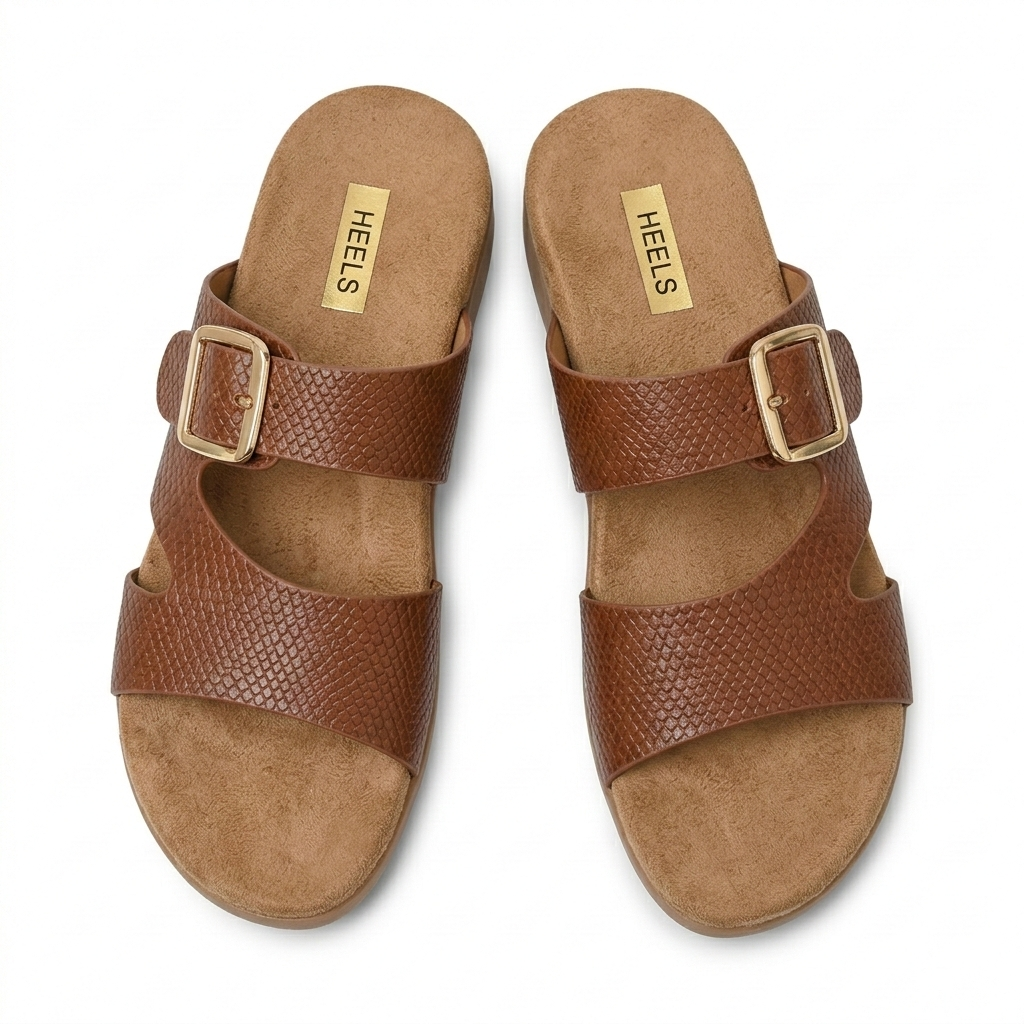 Sasha Comfort Buckled Summer Sliders
