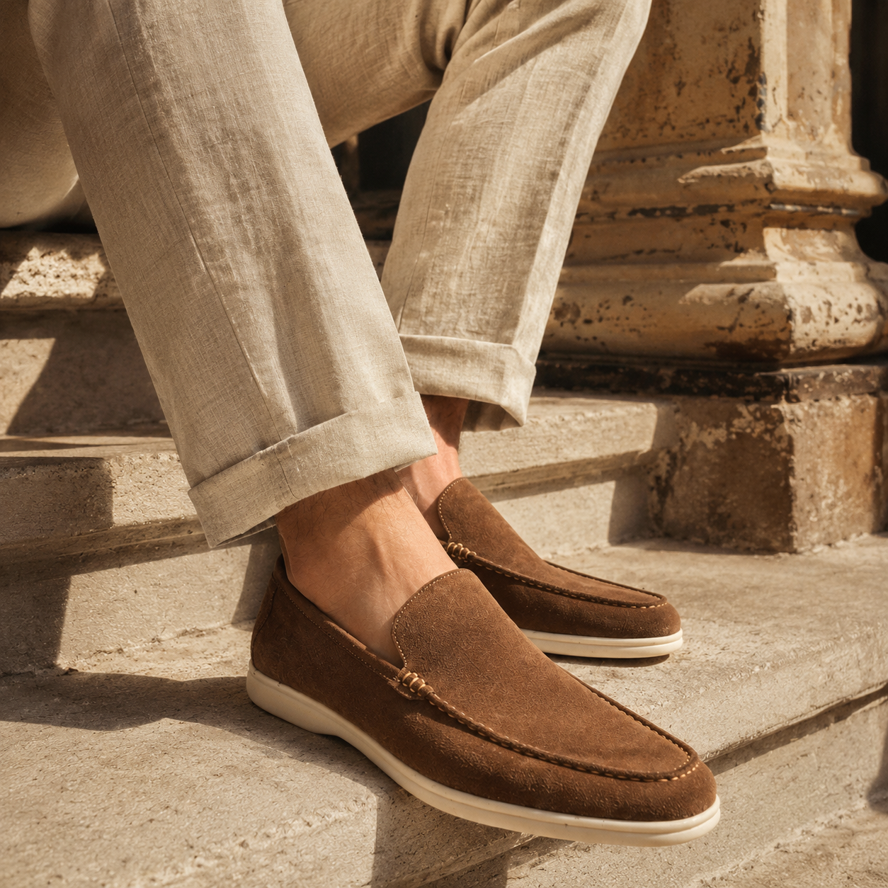 Alonso Premium Suede Leather Slip-On Loafers