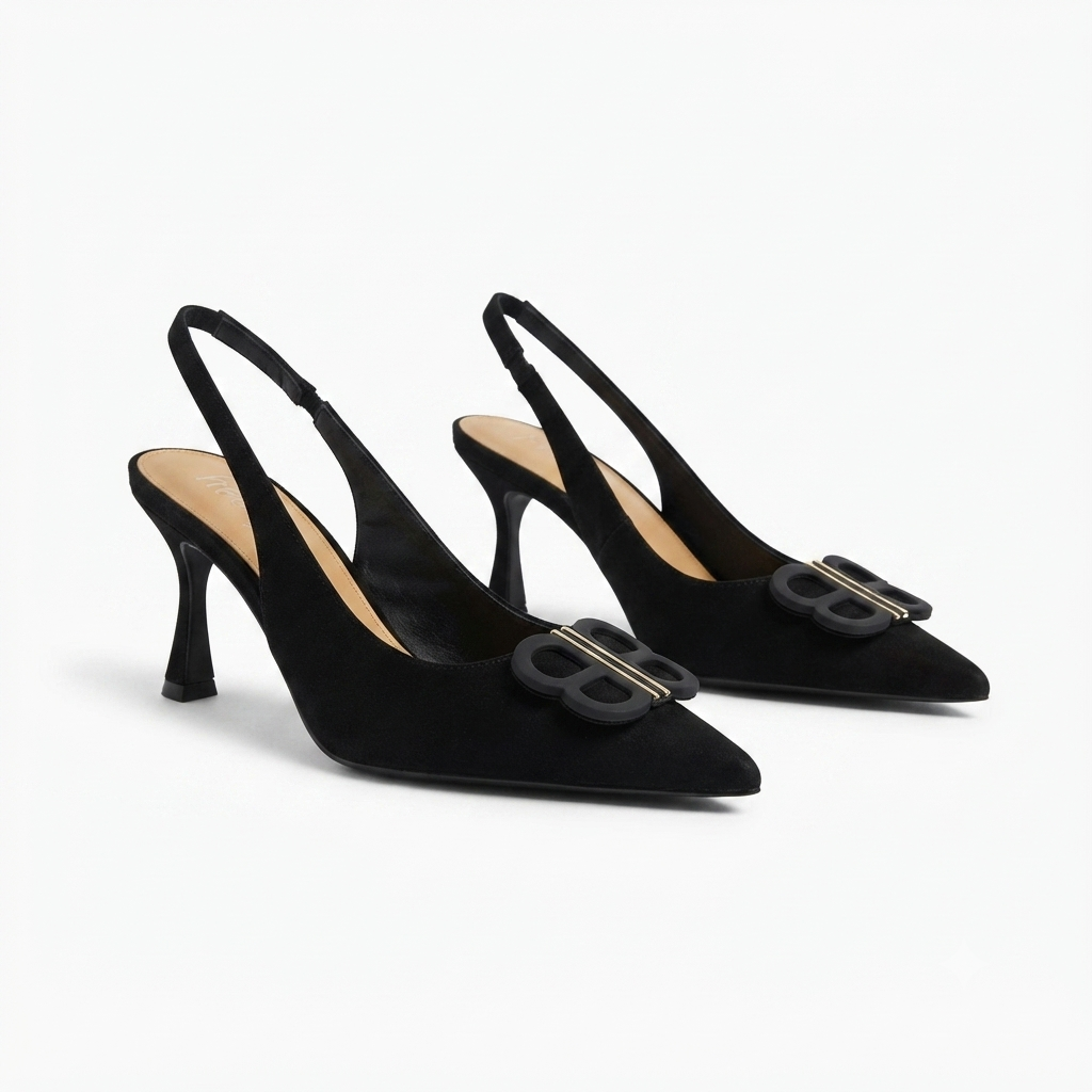 Brie Premium Slingback Kitten Heels