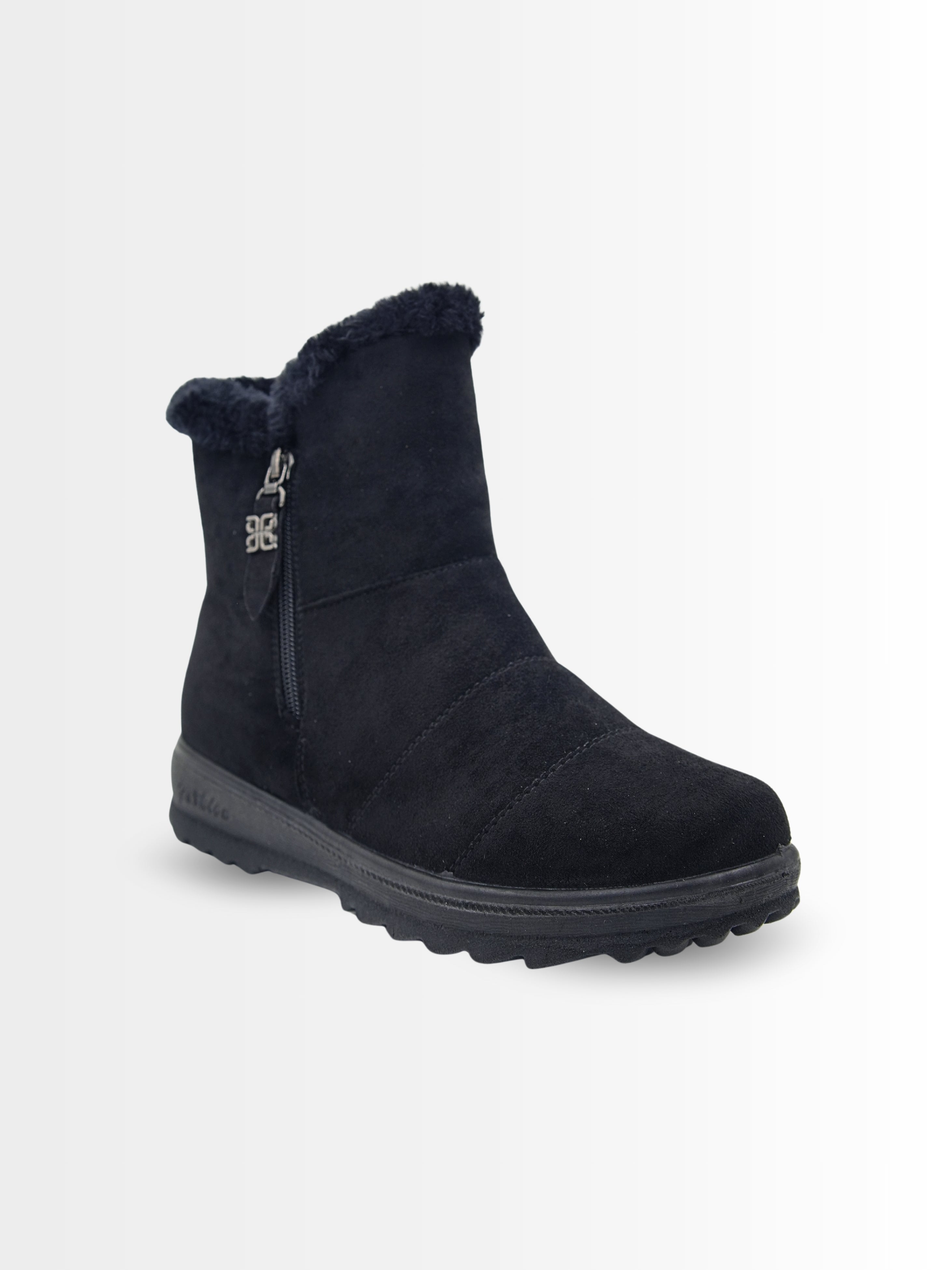 Blaire Suede Ankle Fur Boots