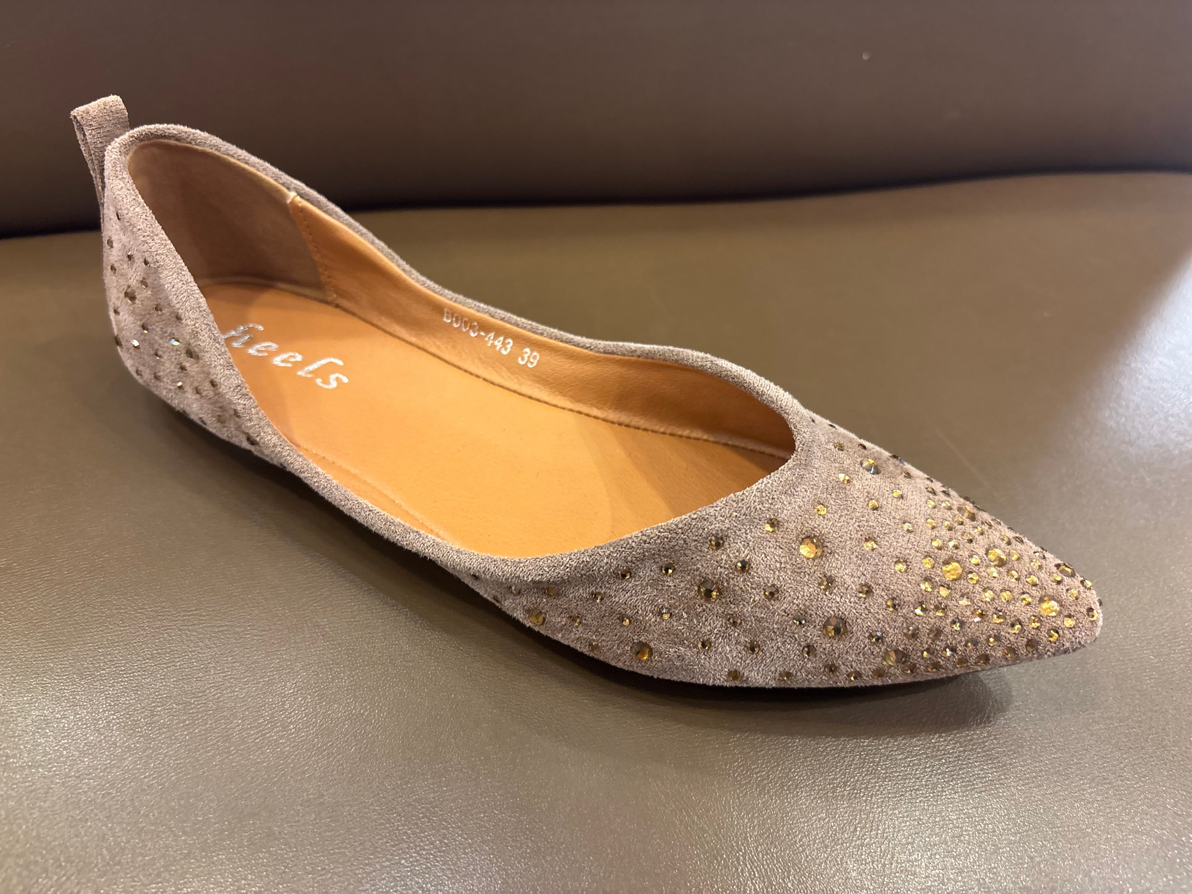 Tamara Bling Flexi Pointed Toe Flat Ballerinas