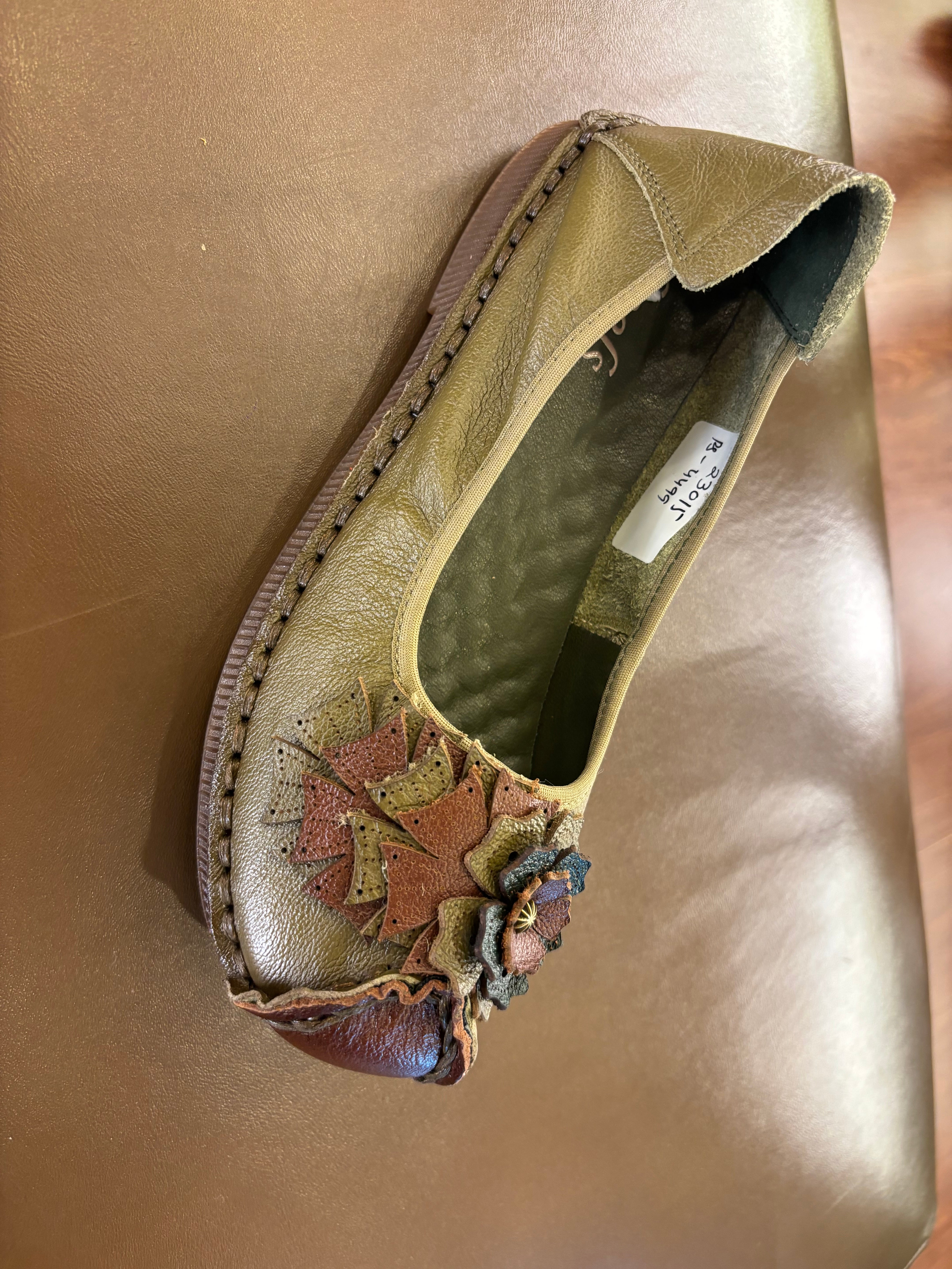 Flora 5.0 Premium Leather Cushioned Ballerinas