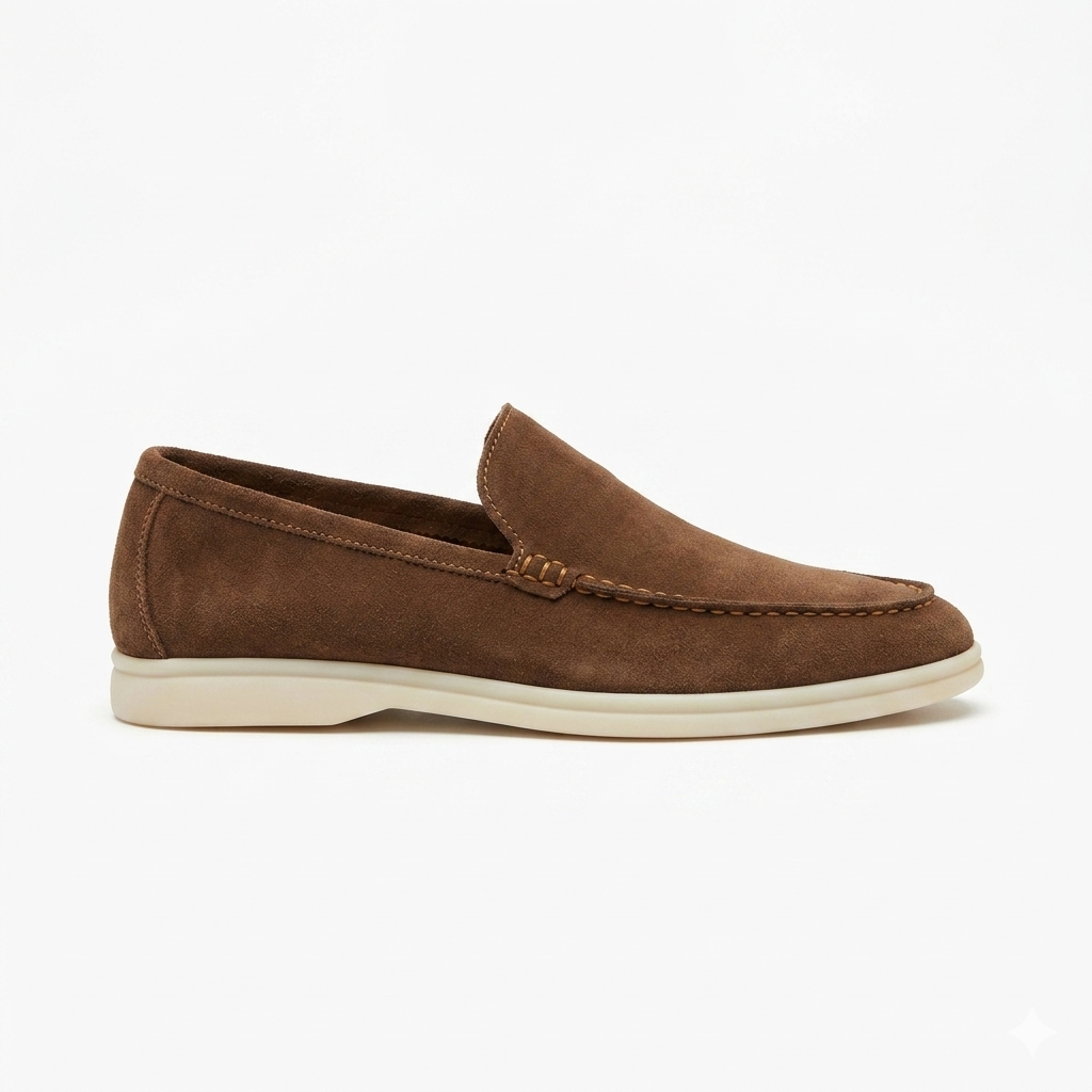 Alonso Premium Suede Leather Slip-On Loafers