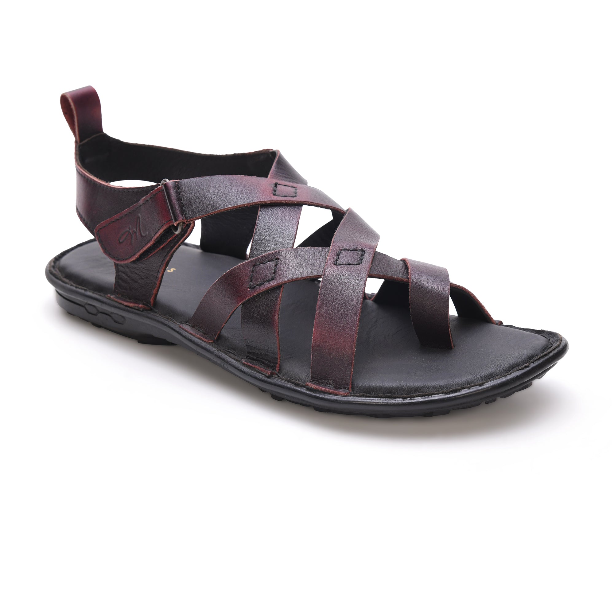 Anton Leather Cross Sandals