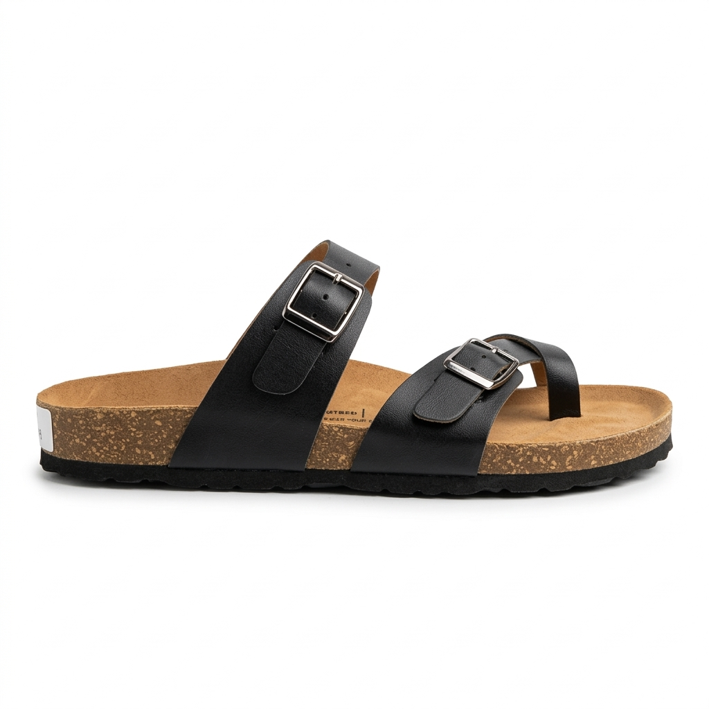 Camila Thumb Strap Cork Summer Sliders