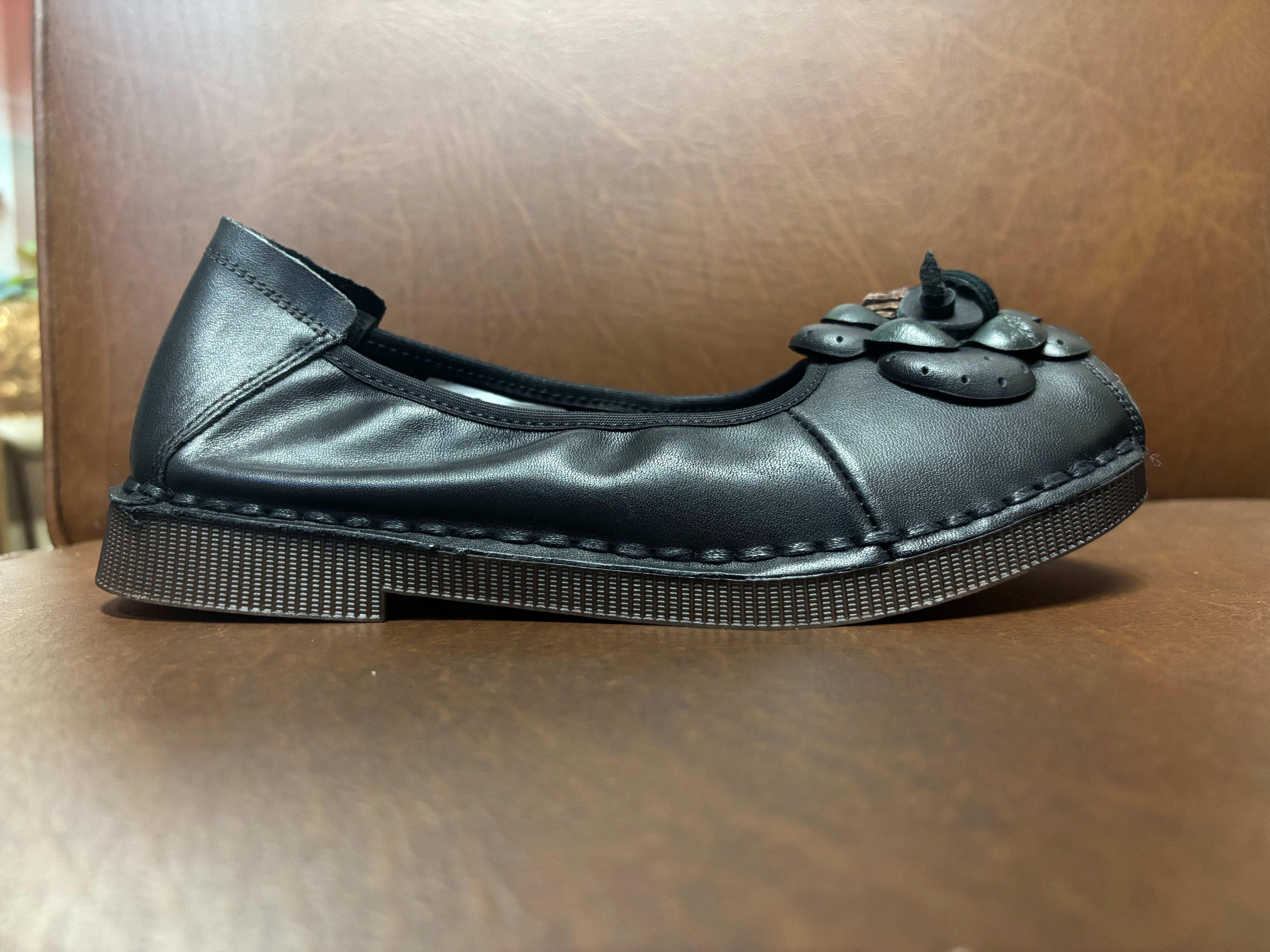 Flora 3.0 Premium Leather Cushioned Ballerinas