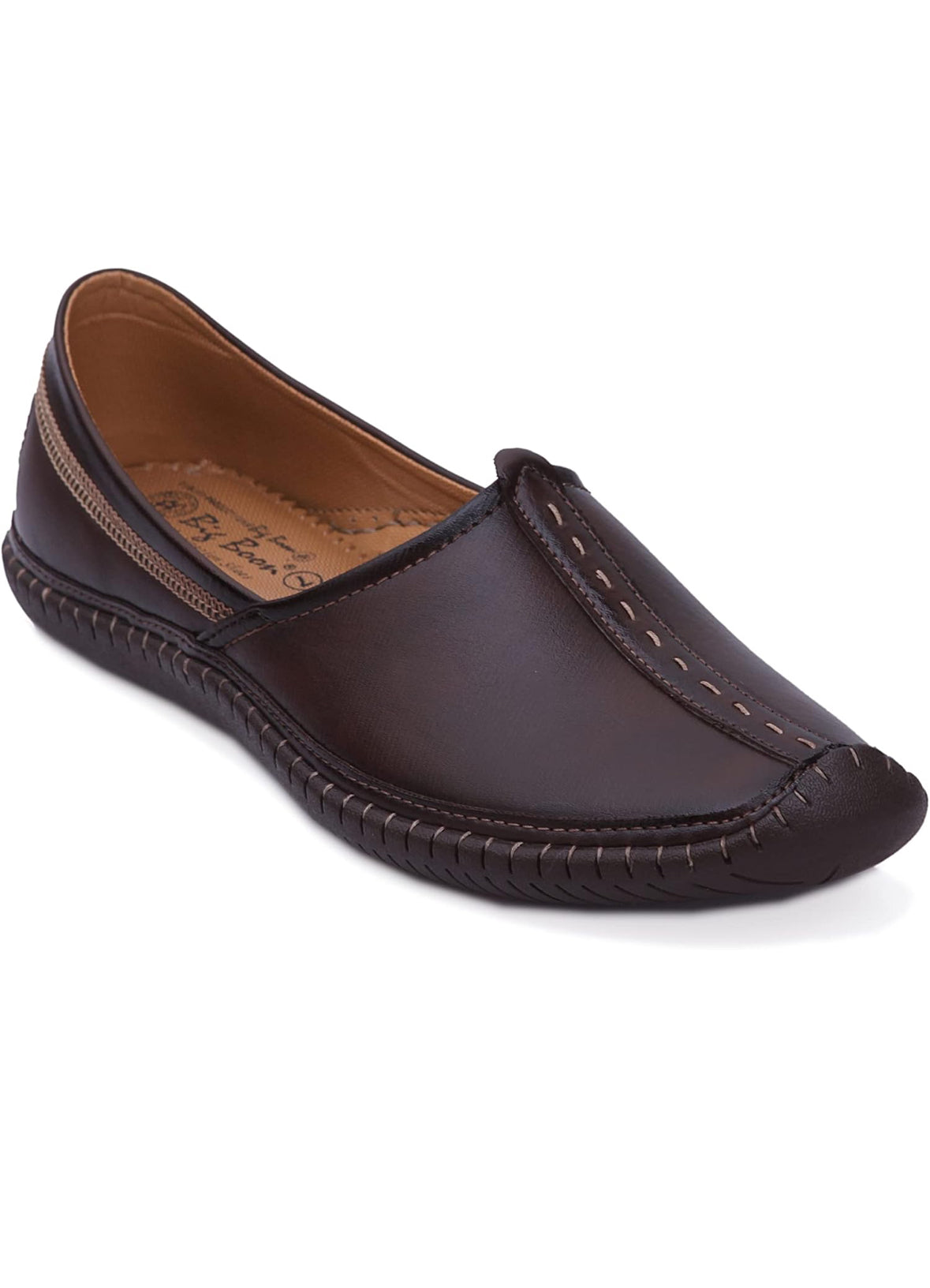 Mitchel Ethnic Cushioned Mojris - The Heels India