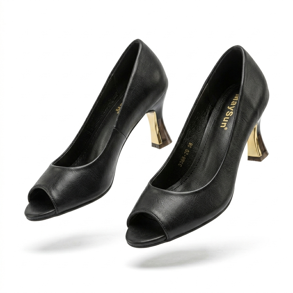 Opera Peep Toe Pencil Heels