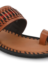 Solano Tan Leather Slippers HT
