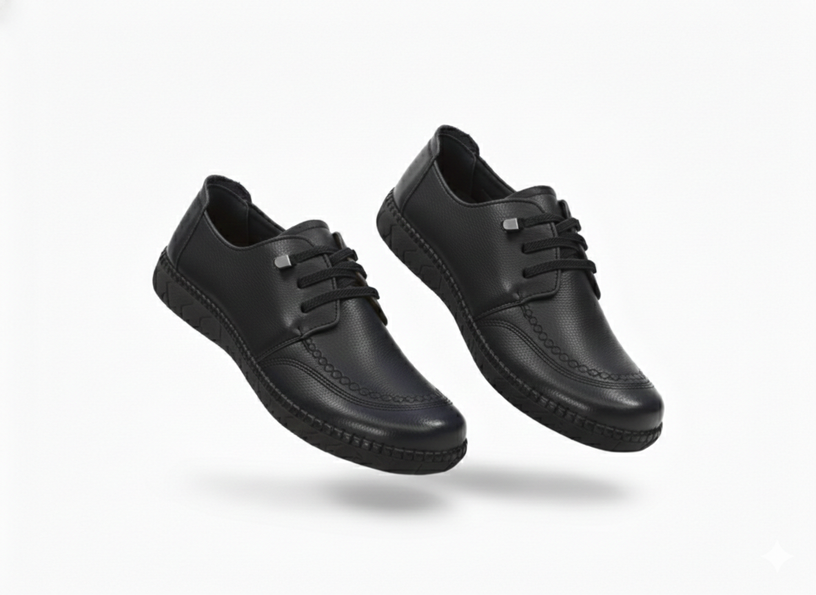 Arianna Premium Leather Casual Lace Up Derby Shoes