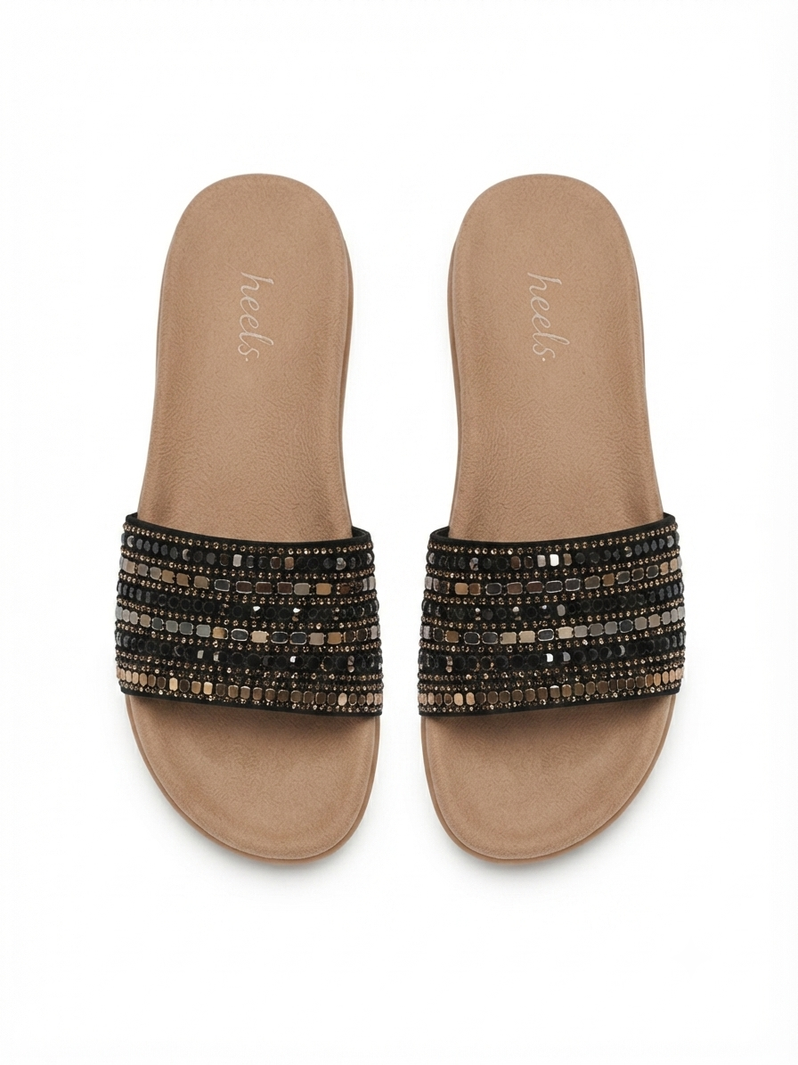 Norelle Cushioned Embellished Comfort Ethnic Sliders