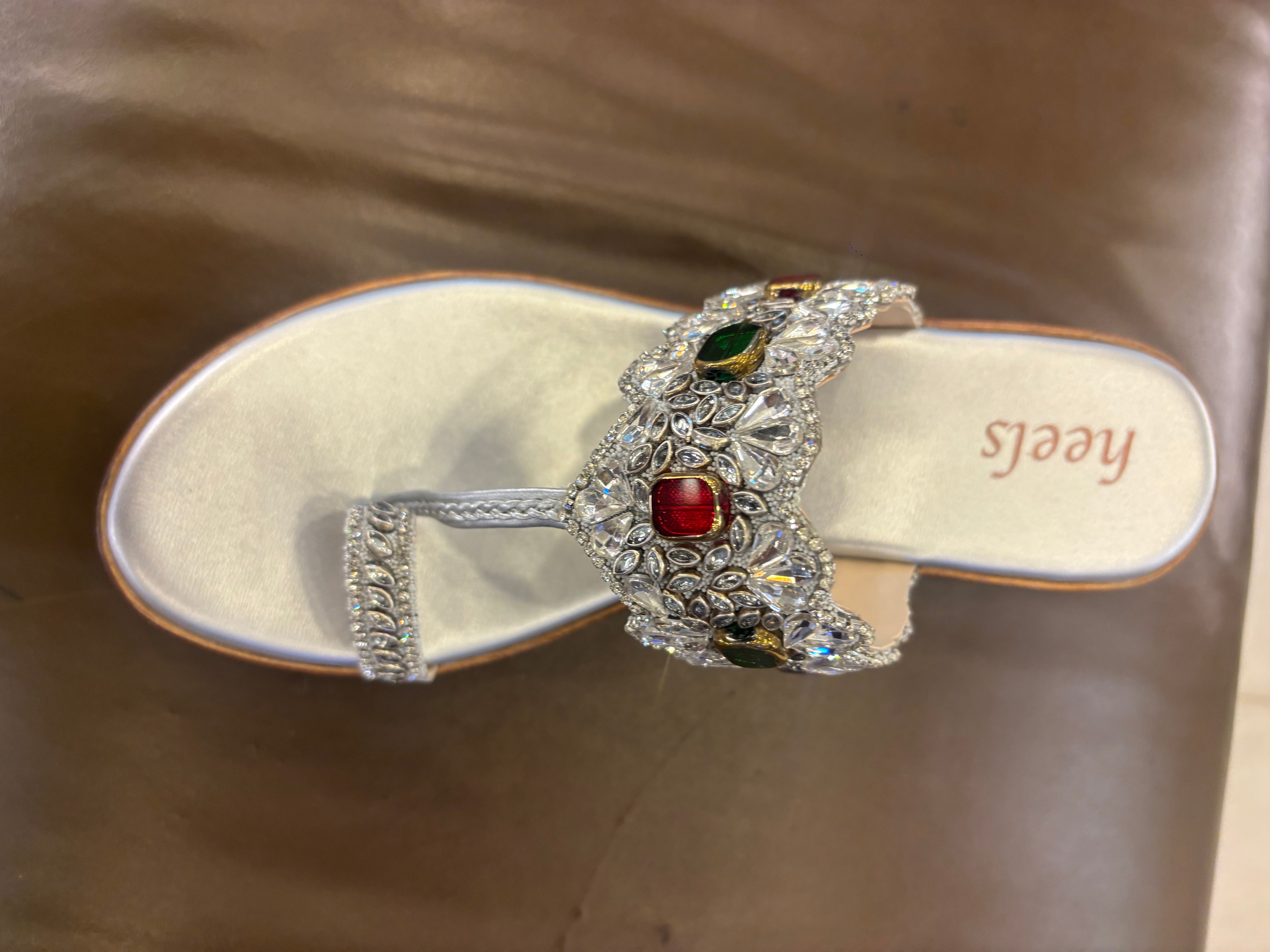 Noor Embellished Ethnic Fancy Wedge Heels