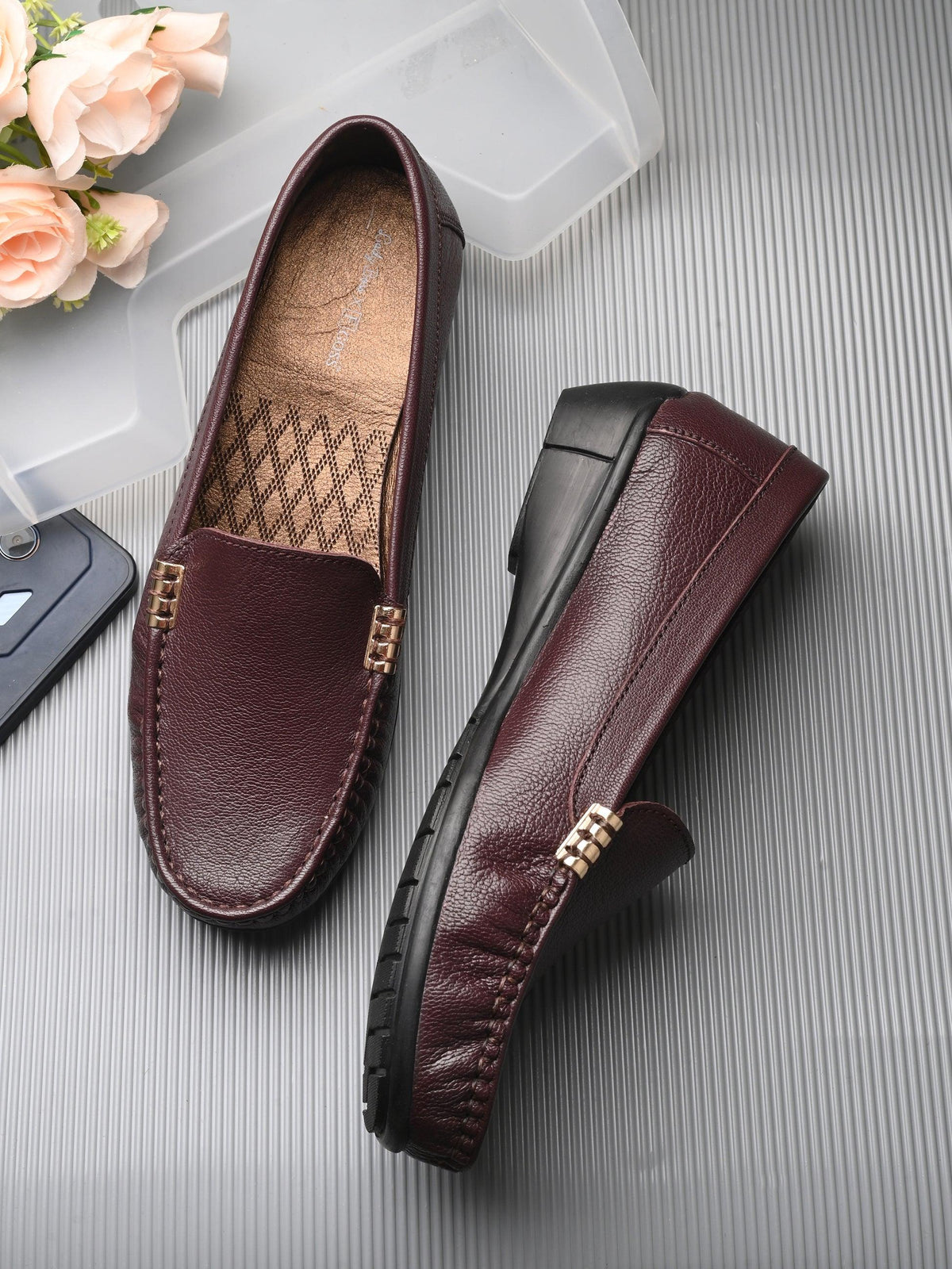 Mikela Classic Leather Loafers - The Heels India
