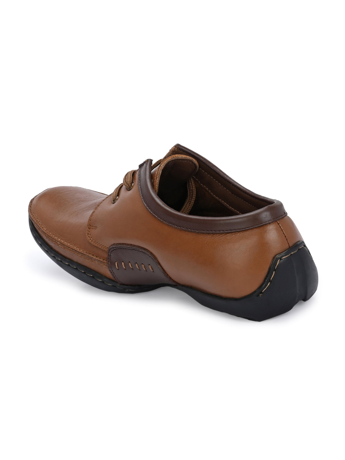 Isakov Leather Casual Stitched Derby Shoes