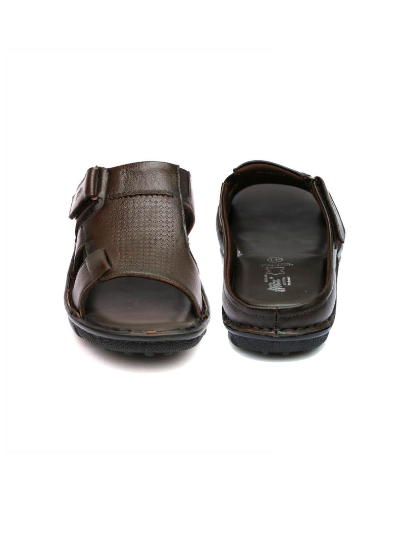 Daniel Brown Leather Slippers - The Heels India