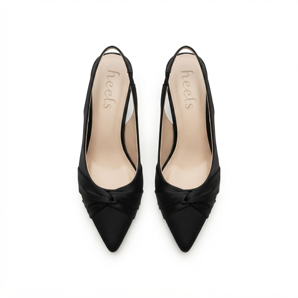 Raya Swirl Sling Back Kitten Heels