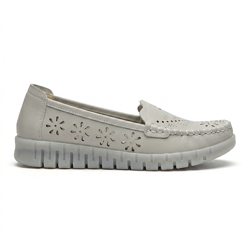 Emily Perforated Comfort Cushioned Flexi Loafers