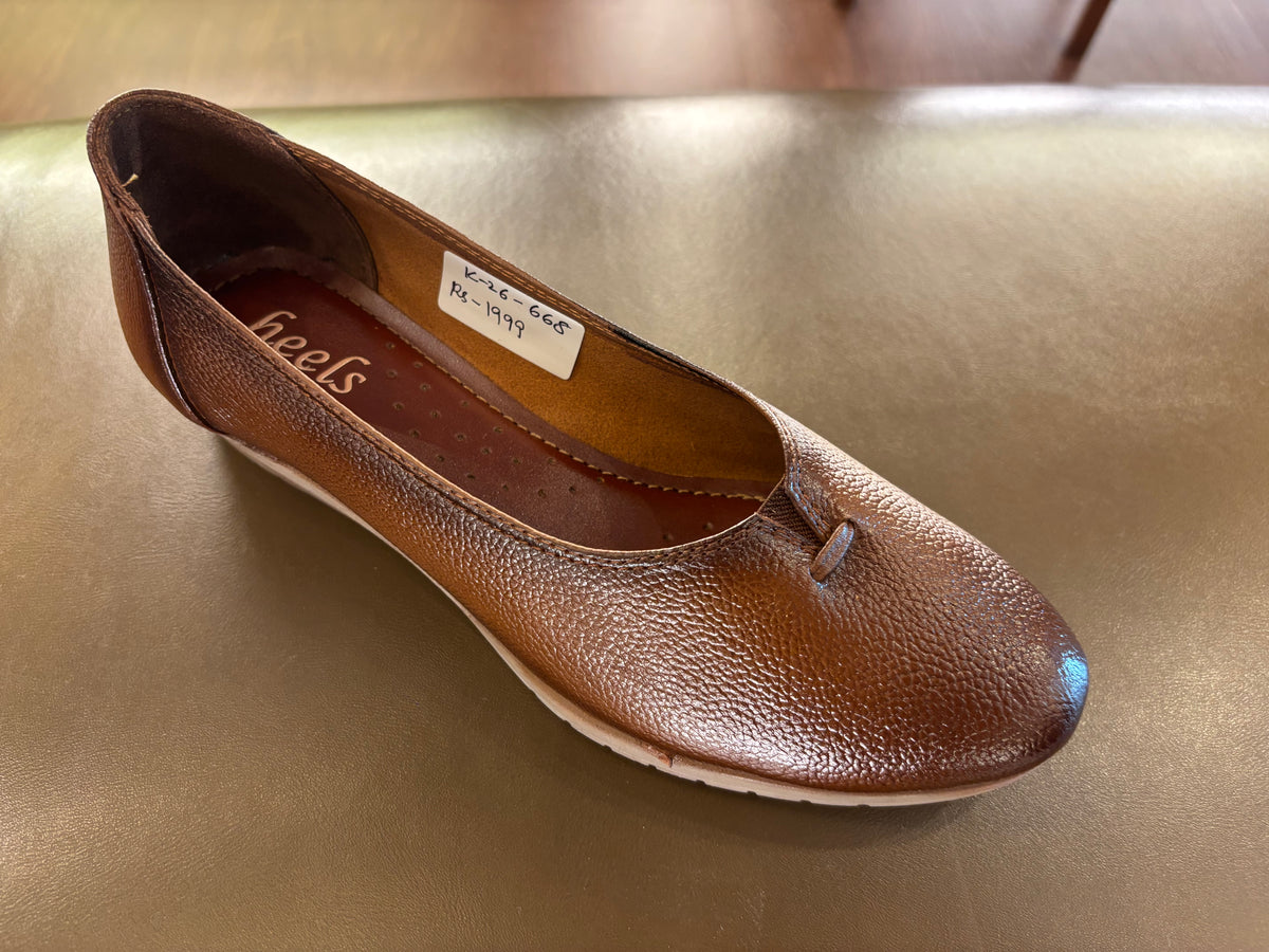 Kylie Leather Everyday Wedge Ballerinas
