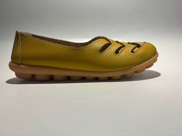 Zuri Criss Cross Leather Loafers