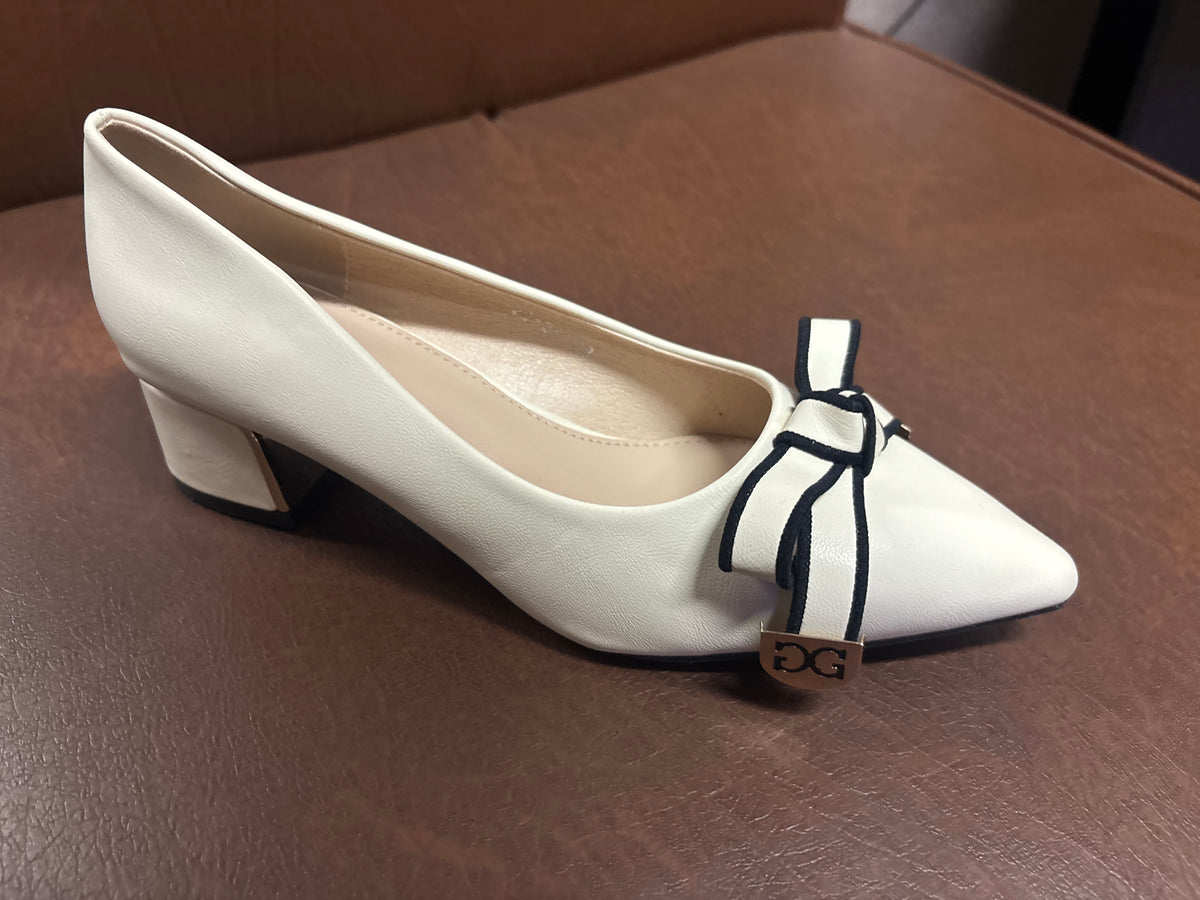 Klara Knot Bow Block Heel Stilettoes