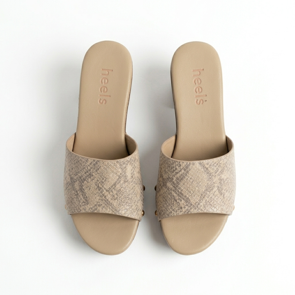 Julia Platform Peep Toe Block Heels