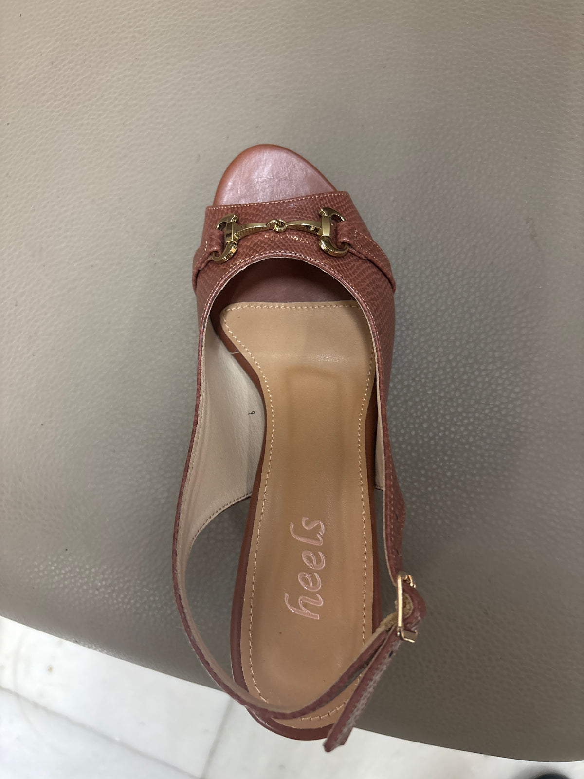 Alina Peep Toe Sling Back Block Heels - The Heels India