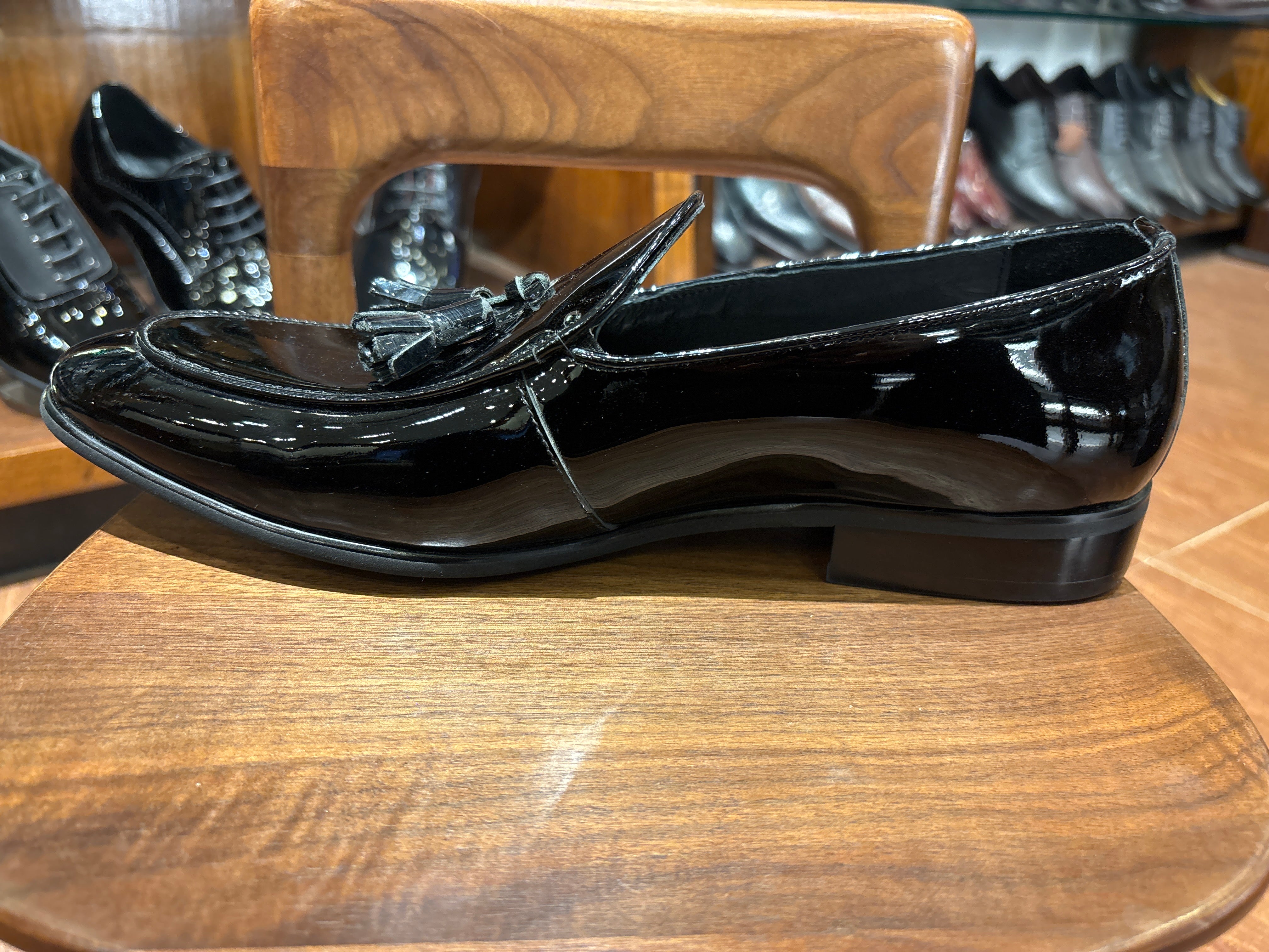 Fabinho Premium Patent Leather Tassel Loafers - The Heels India