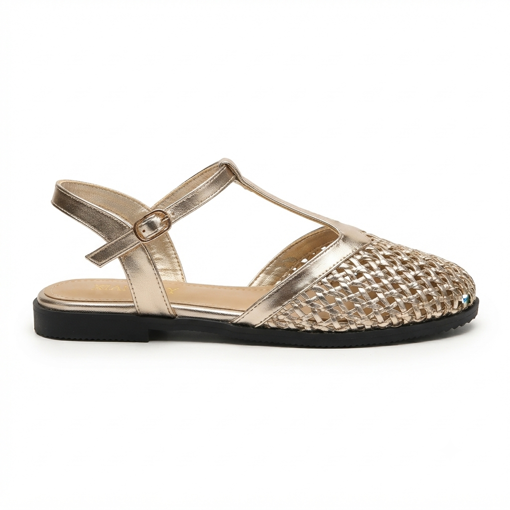 Nysa T Strap Premium Mesh Mary Janes