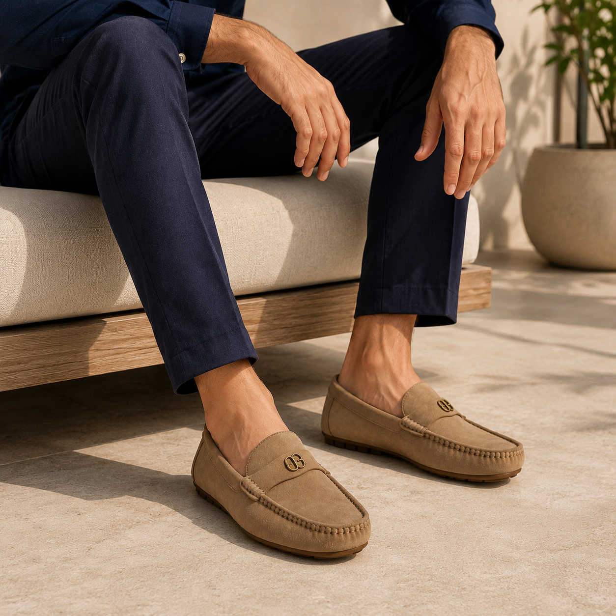 Ascend Suede Leather Loafers - The Heels India