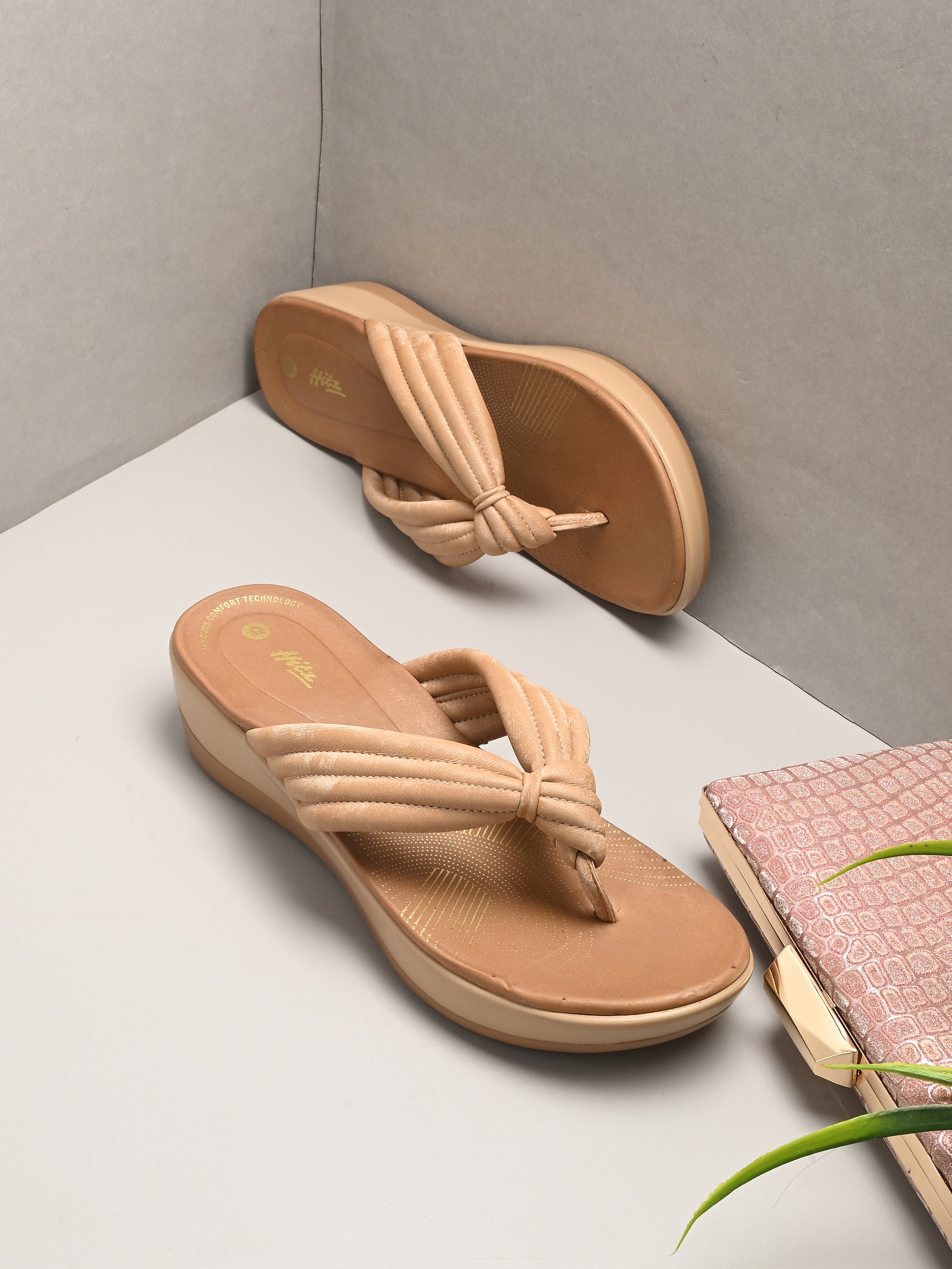 Zerina Knot V Shape Slippers