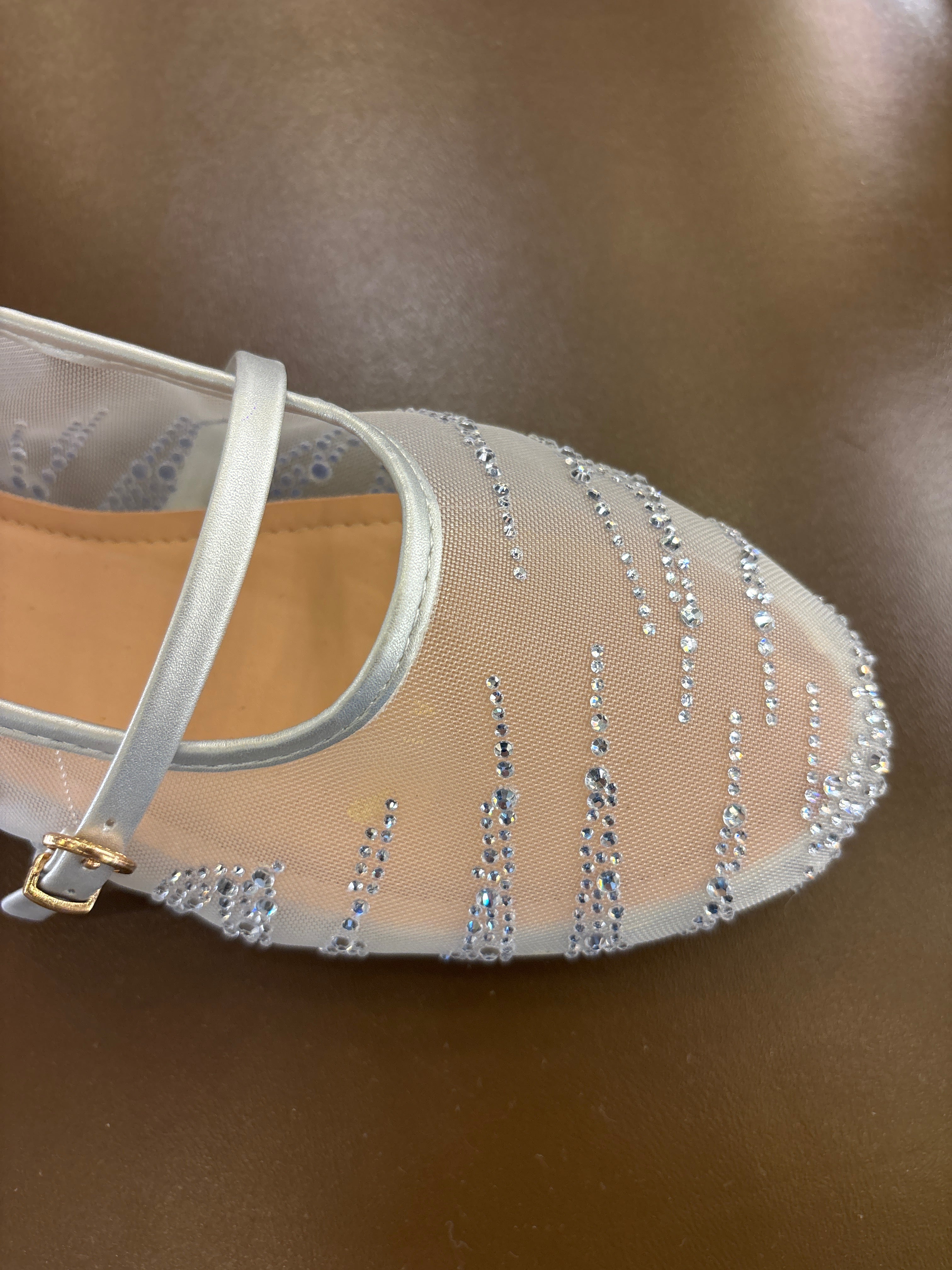 Tessa Premium Embellished Flat Mary Jane Ballerinas