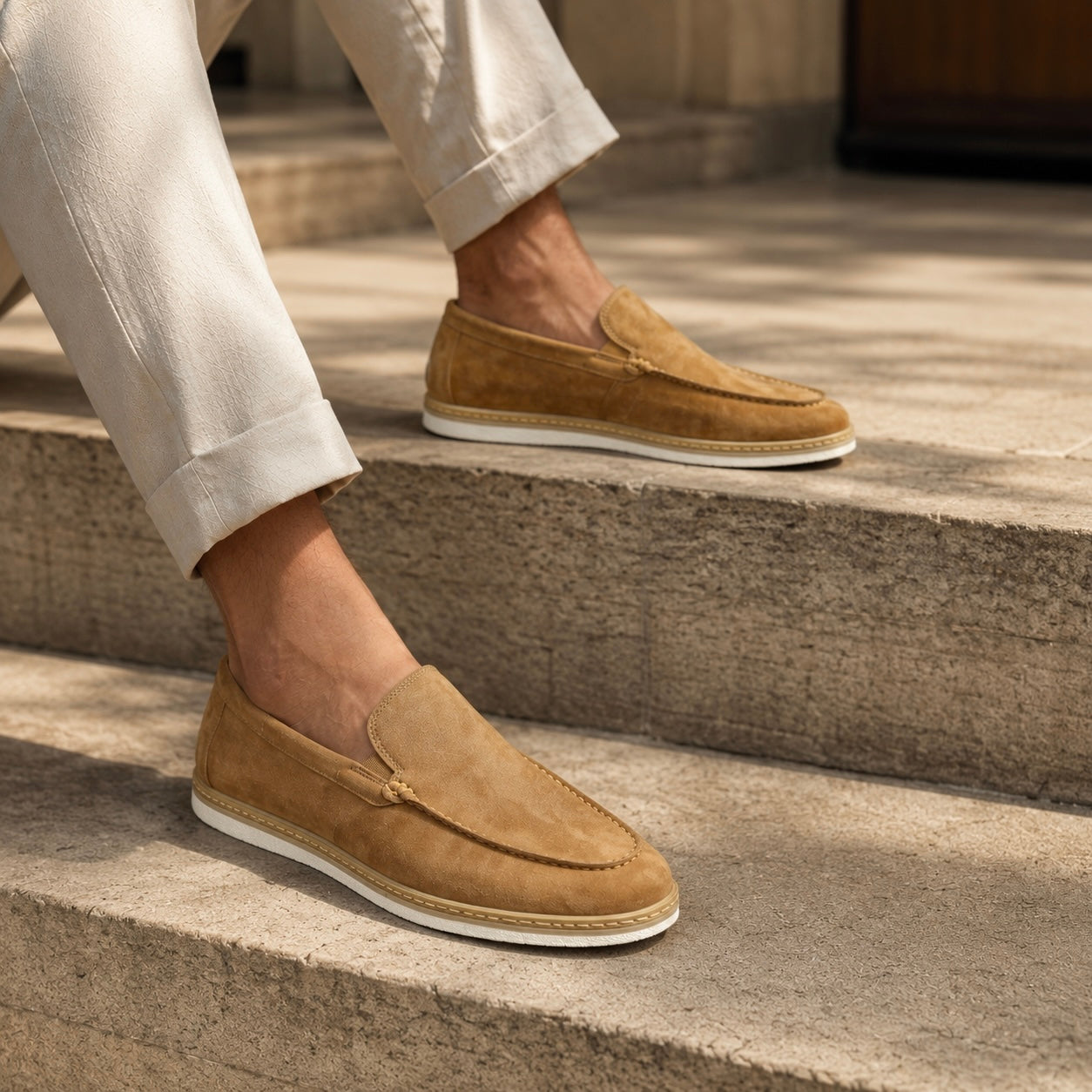 Fernando Premium Suede Leather Slip-On Loafers