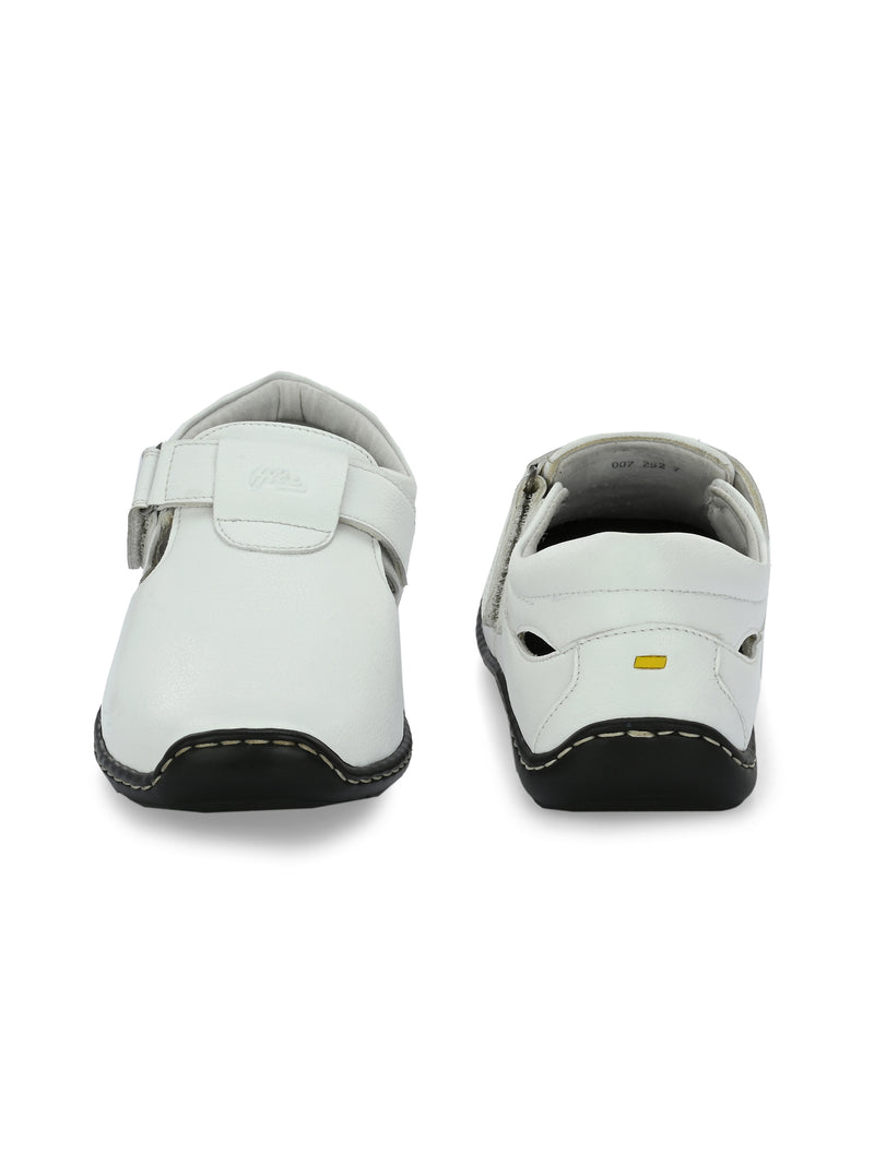 Brunel Leather Velcro Roman Sandals HT