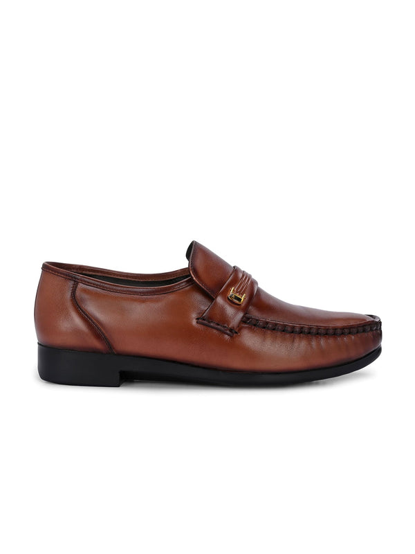 Richard Tan Leather Formal Cushion Loafers