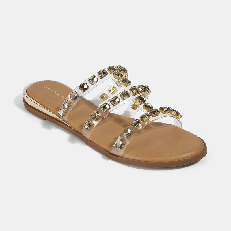 Stella Flat Embellished Sliders