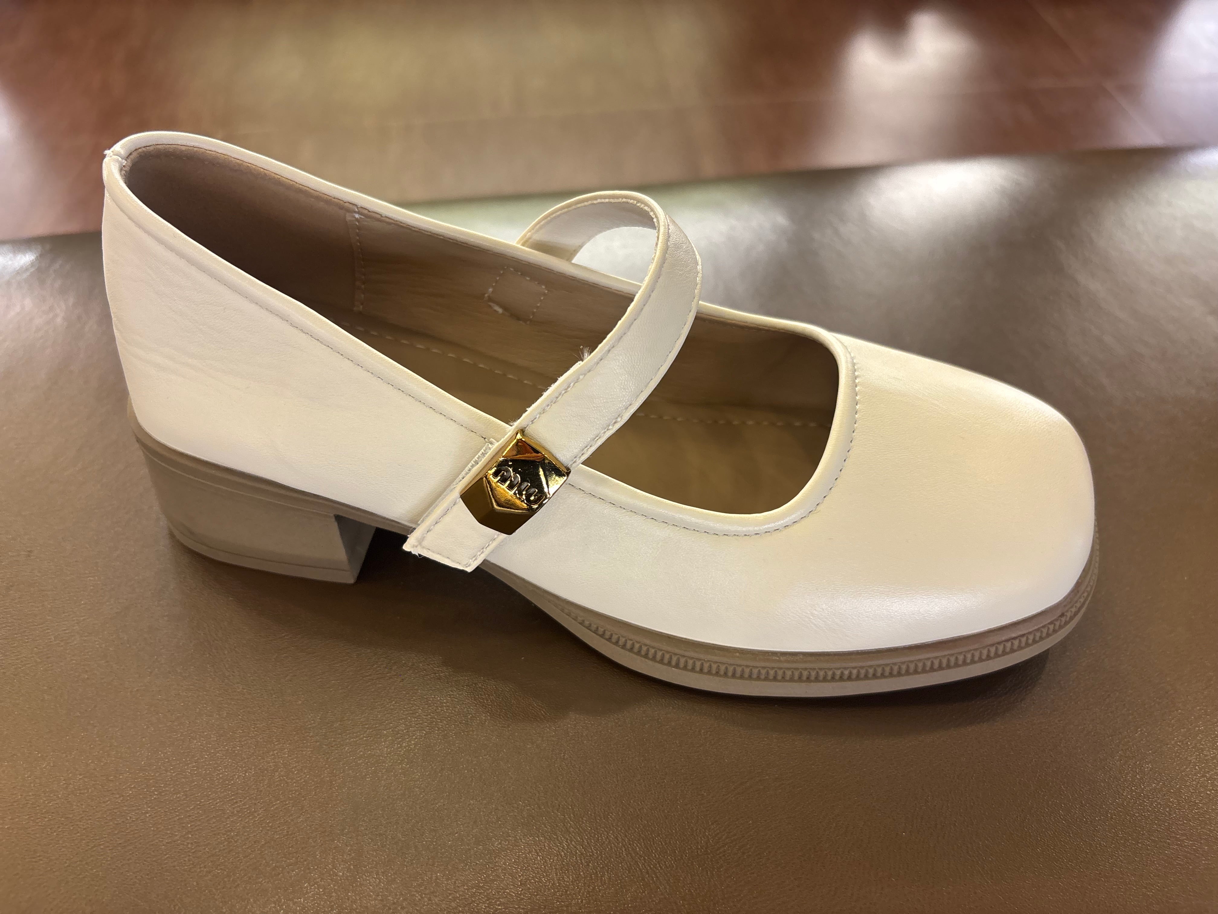 Menzy Premium Mary Jane Block Heel Loafers
