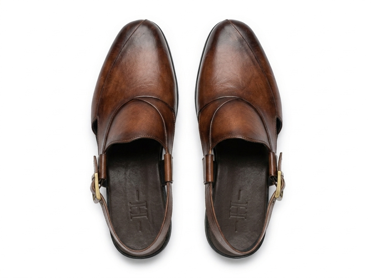 Demarzio Leather Ethnic Peshawari Sandals