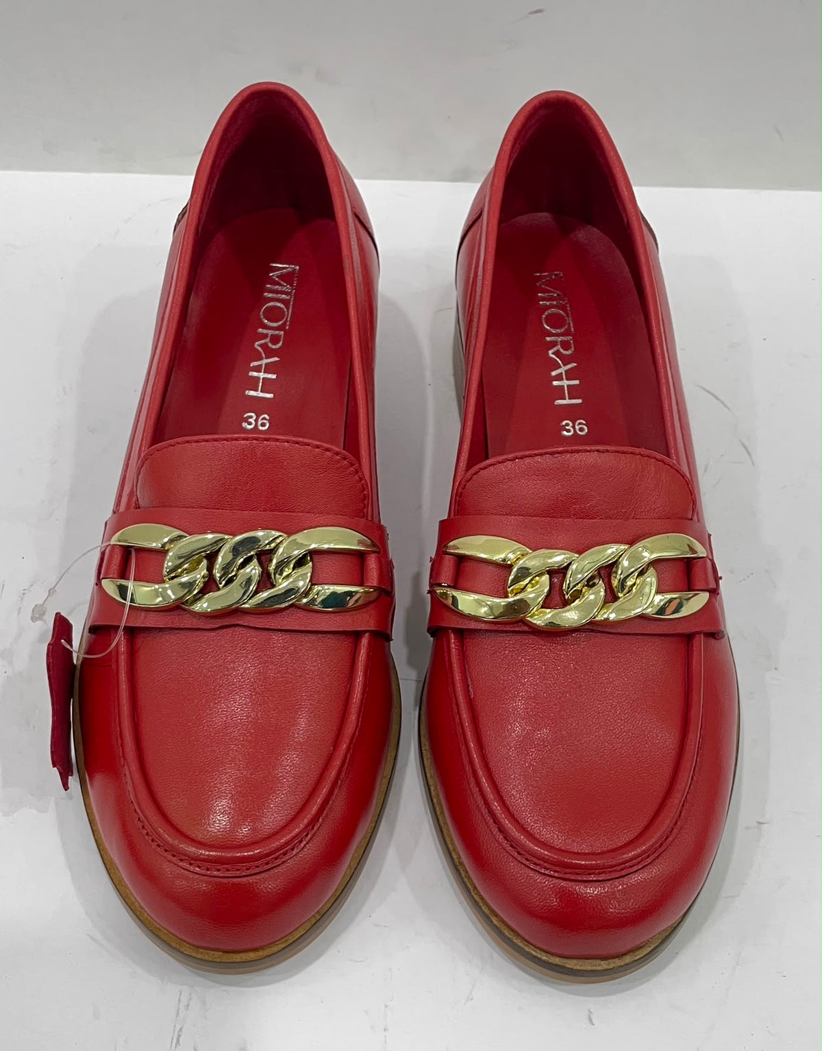 NORA Premium Leather Mid Heel Formal Loafers - The Heels India