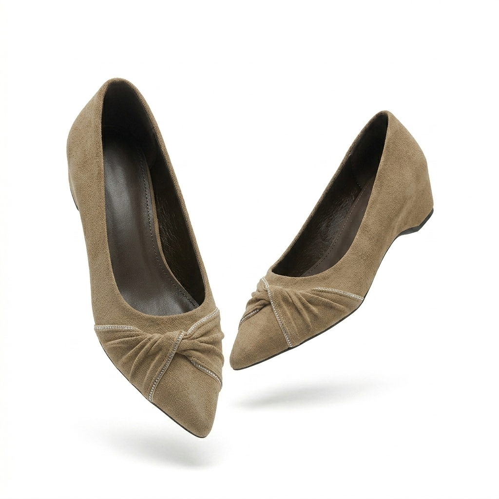 Sloane Wedge Suede Swirl Ballerinas