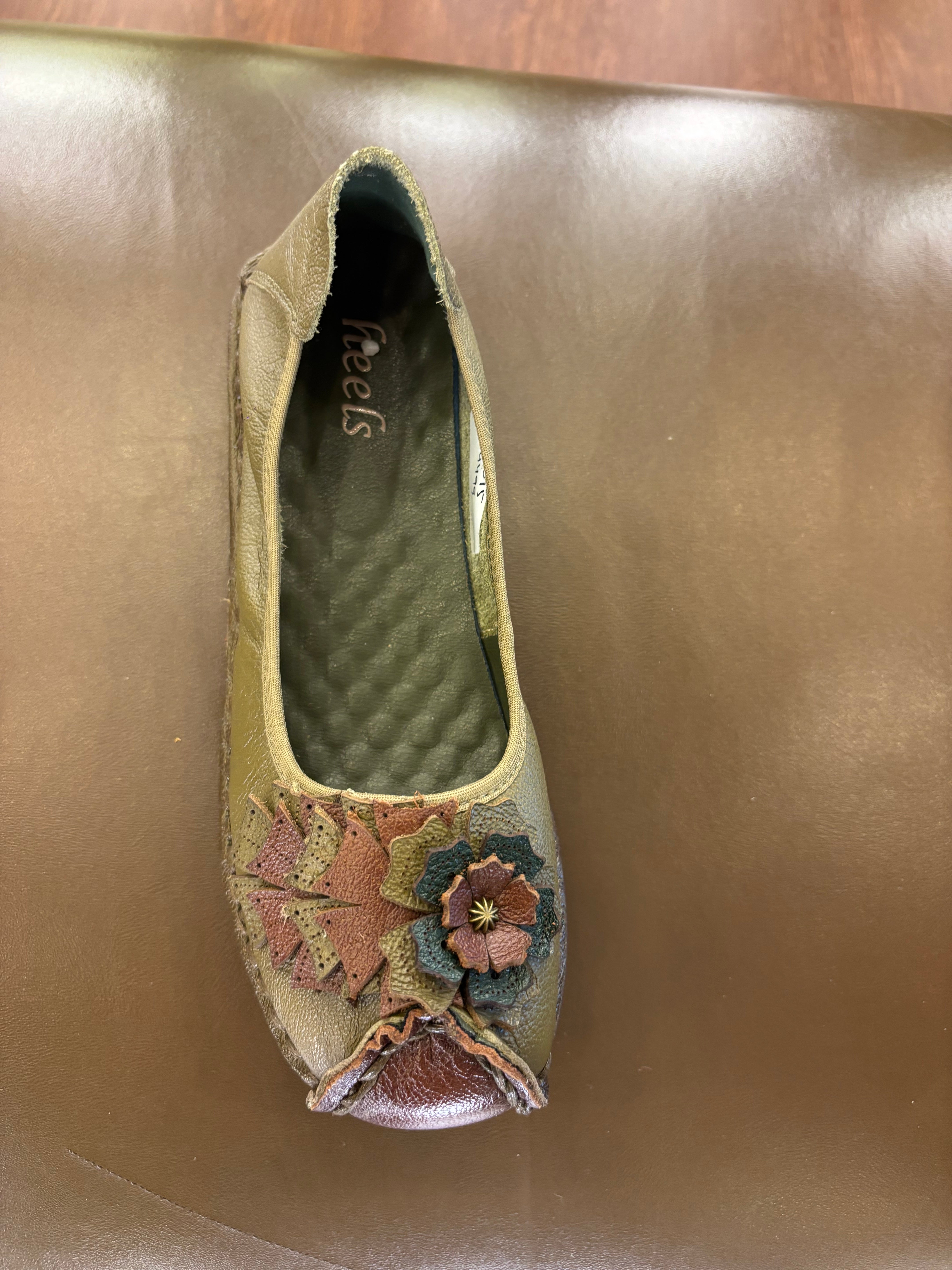 Flora 5.0 Premium Leather Cushioned Ballerinas