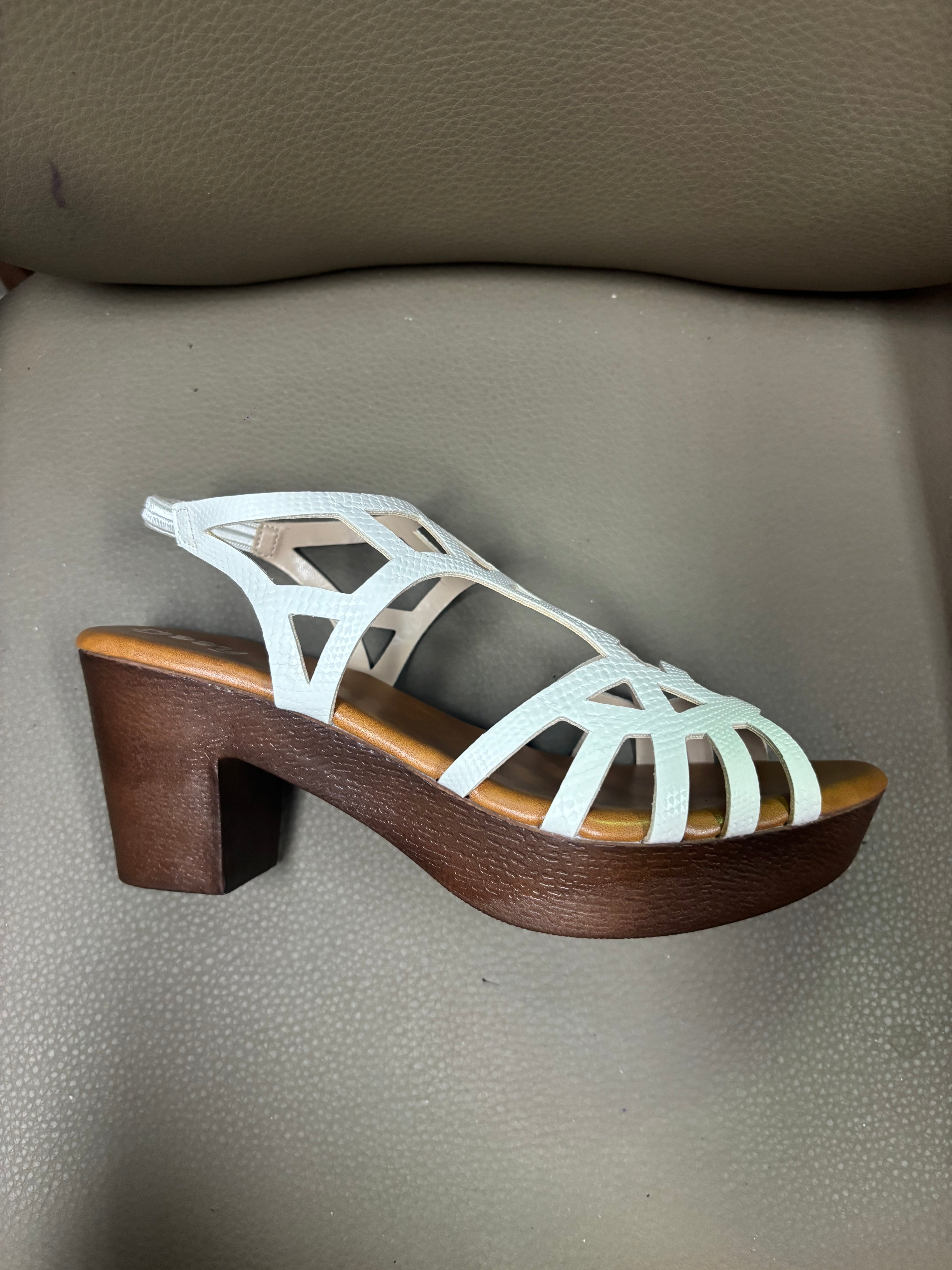 Kylin Platform Gladiator Peep Toe Block Heel Sandals